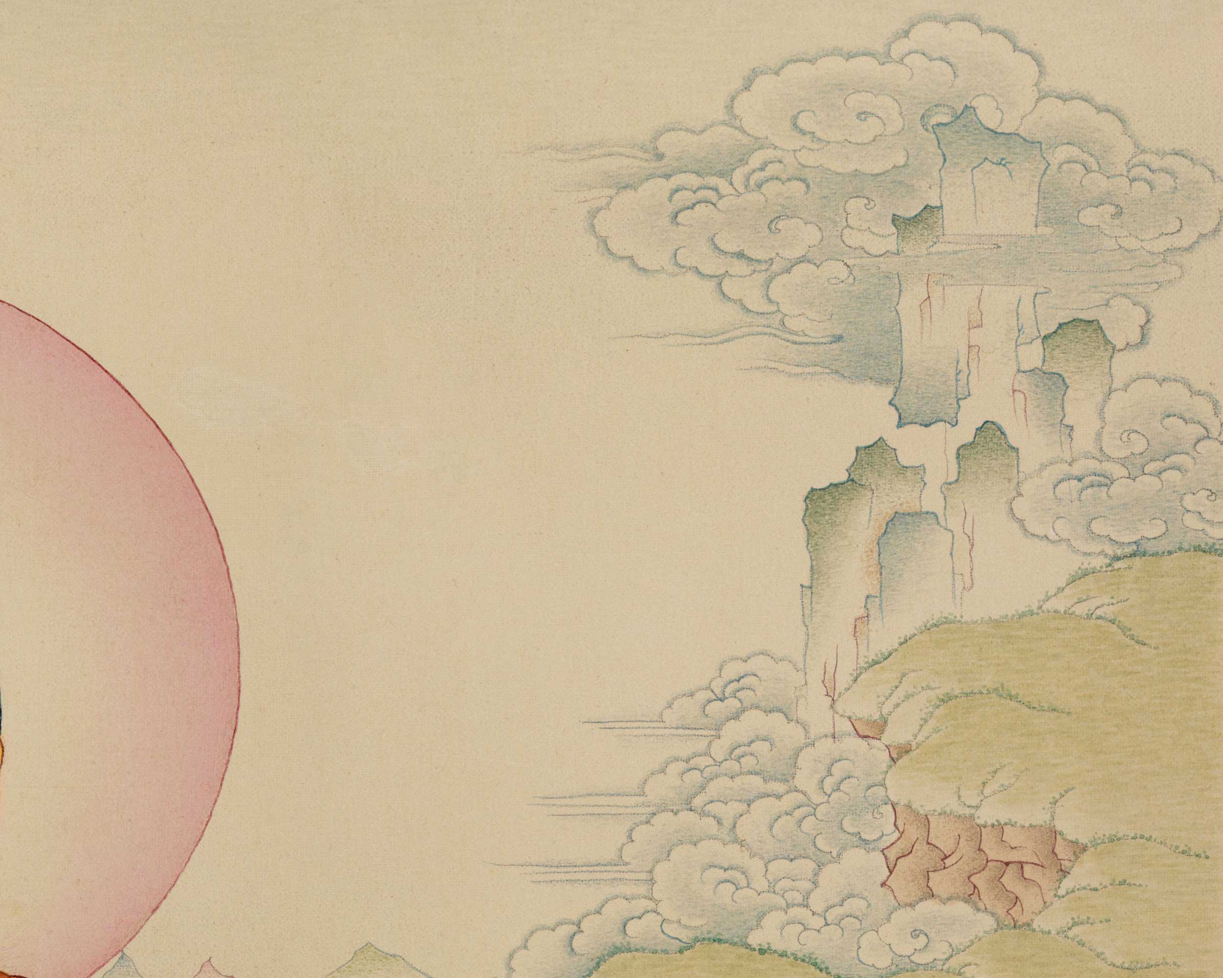 Divine Serenity: Exceptionally Beautiful Shakyamuni Thangka