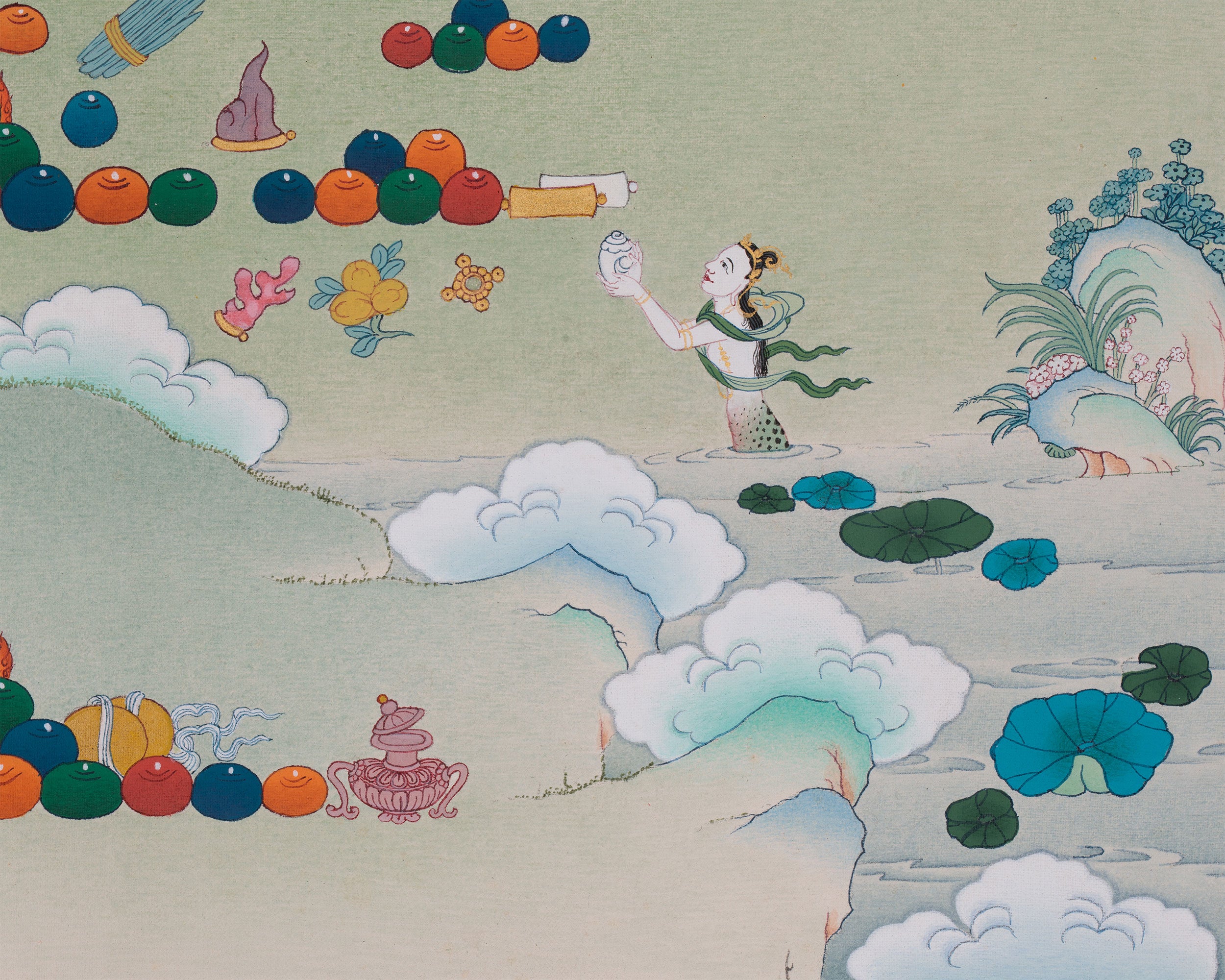 Tibetan Buddha of Wealth Dzambhala | Protector of Prosperity and Success