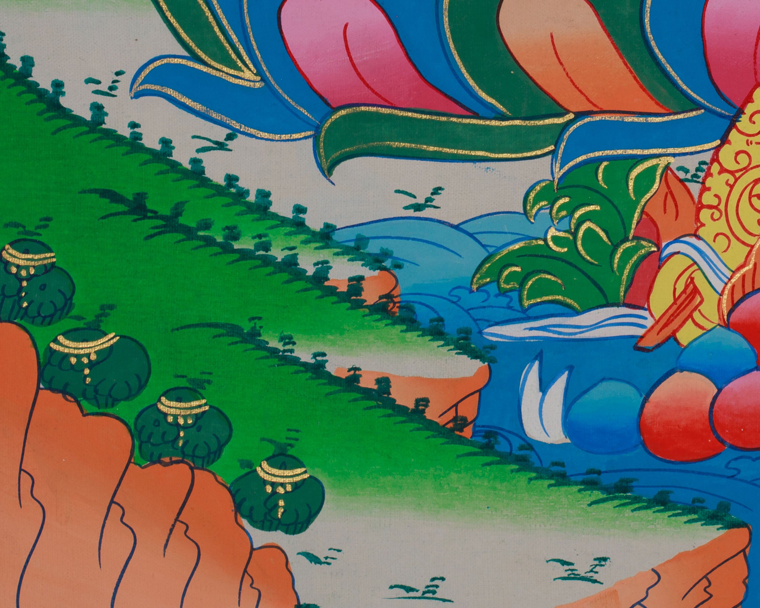 Longevity Buddha, Amitayus | Thangka for Healing and Long Life