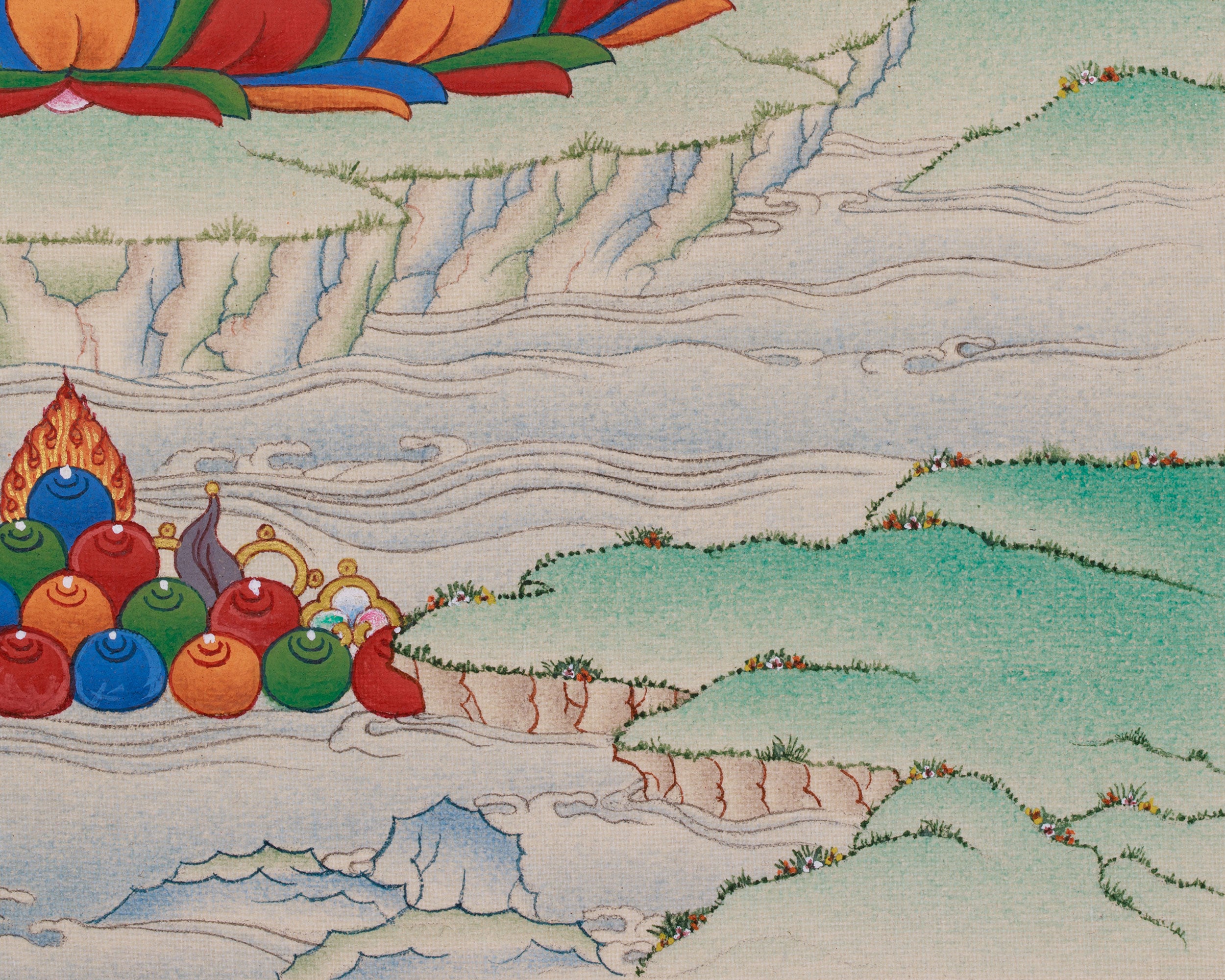 Divine Manjushri Buddha Artwork | Embodiment of Wisdom and Clarity