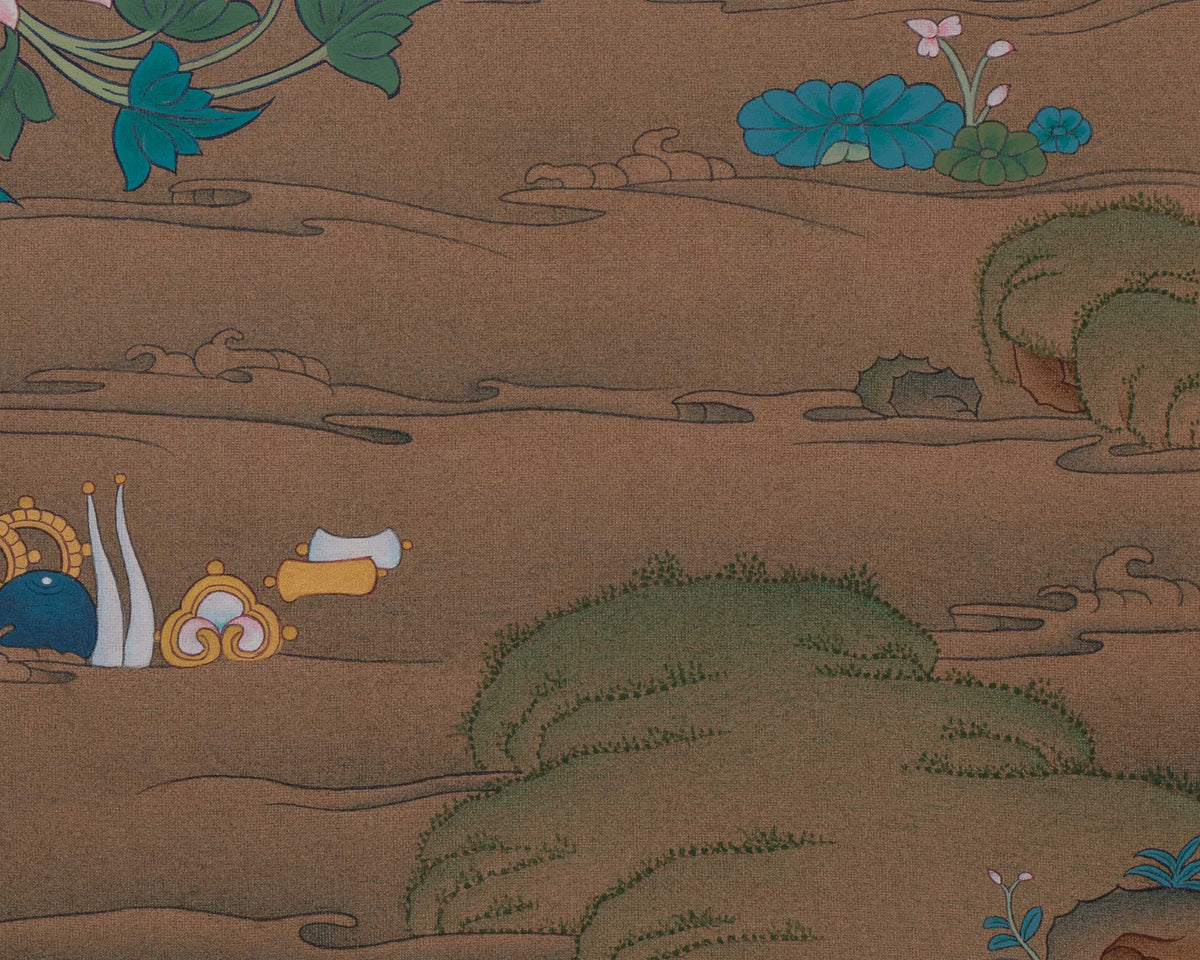 Green Tara Buddhist Painting | Shyama Tara | Protection Deity