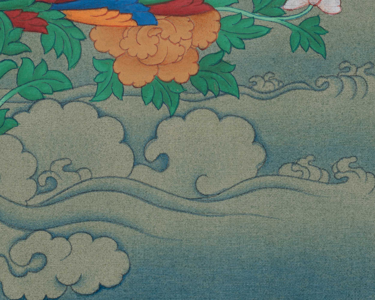 Padmasambhava Buddhist Art | Hand-Painted Guru Rinpoche Thangka