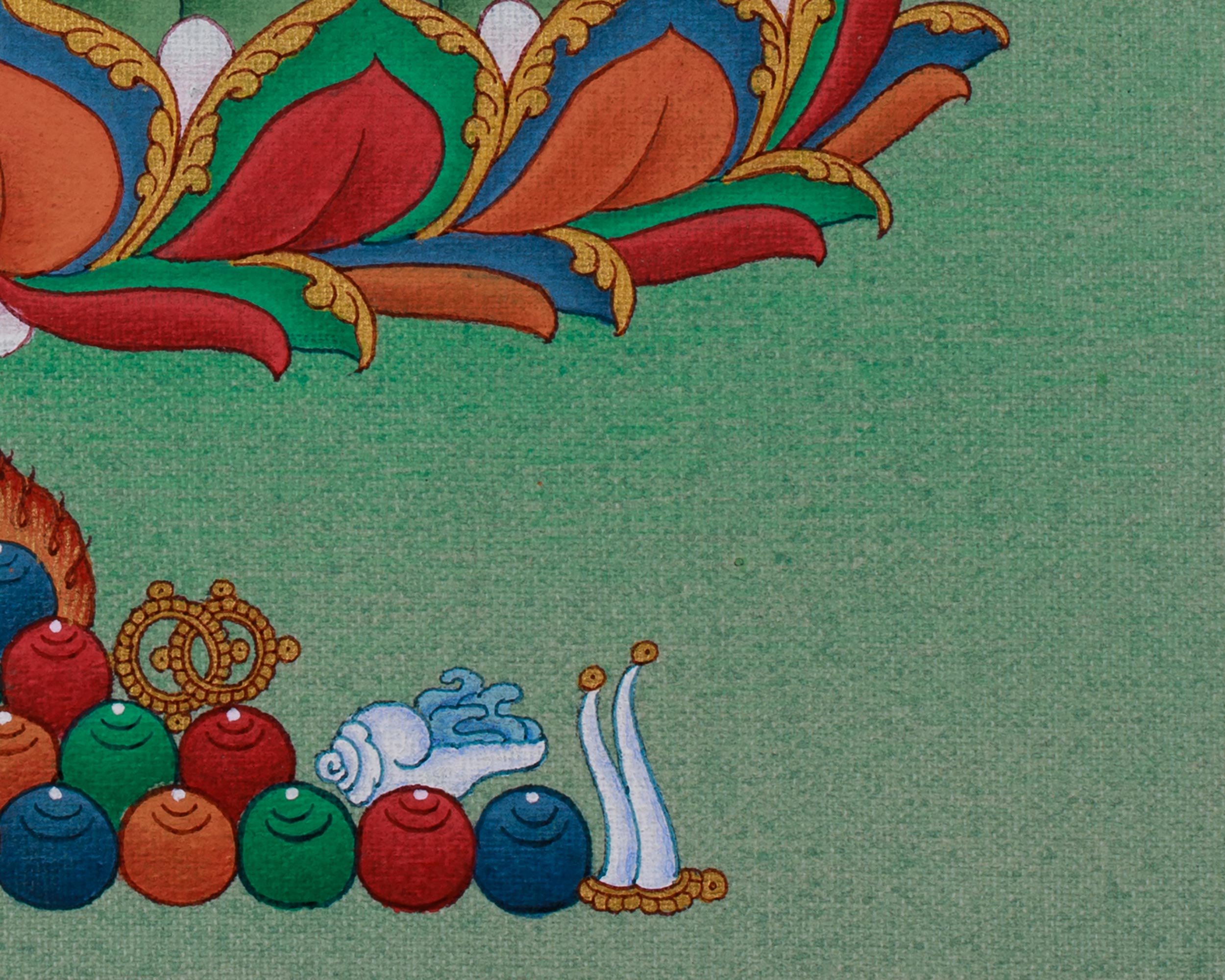 Divine Thangka of Shakyamuni Buddha | A Sacred Representation of Enlightenment