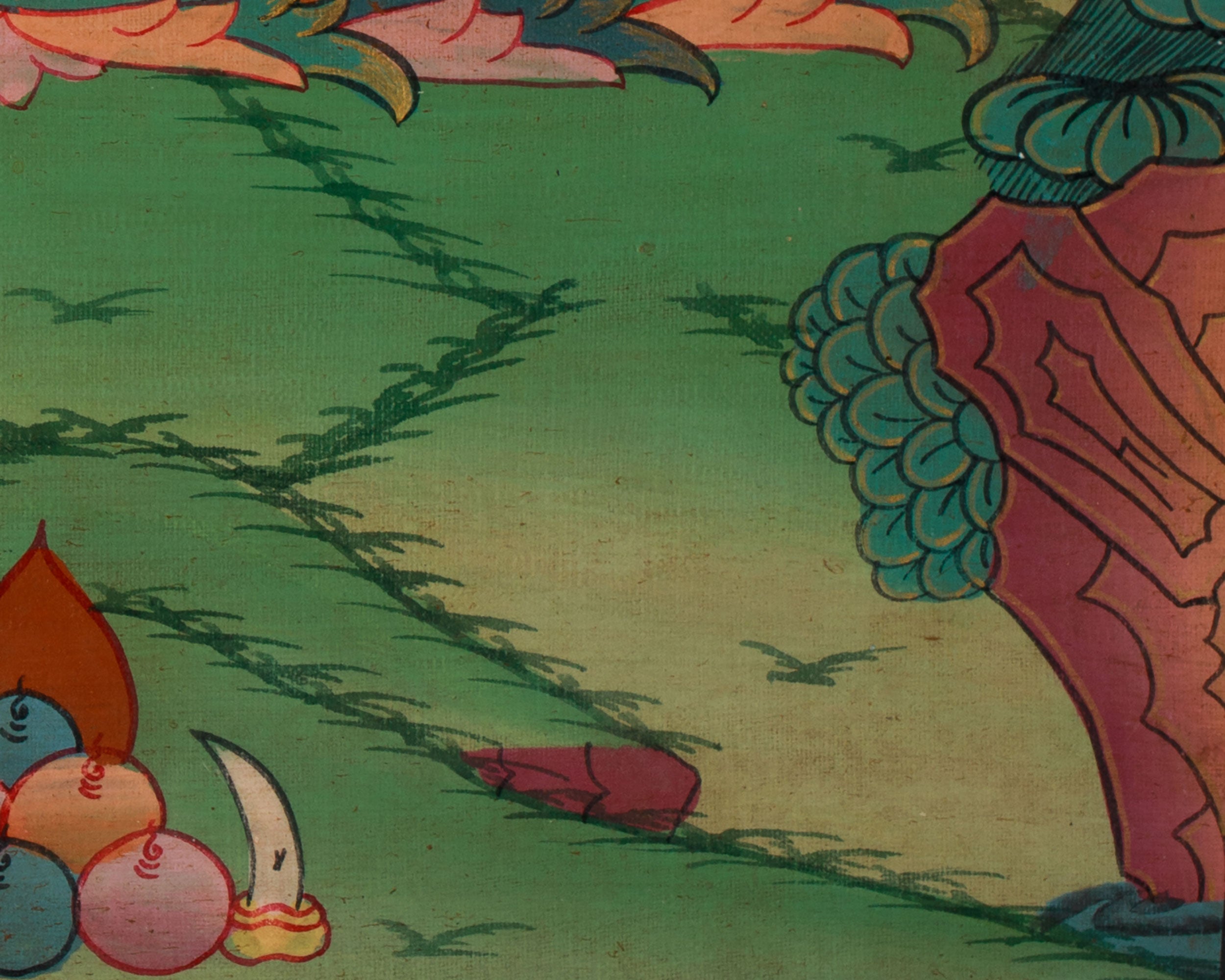 Mini Shakyamuni Buddha Thangka | Meditating Buddha