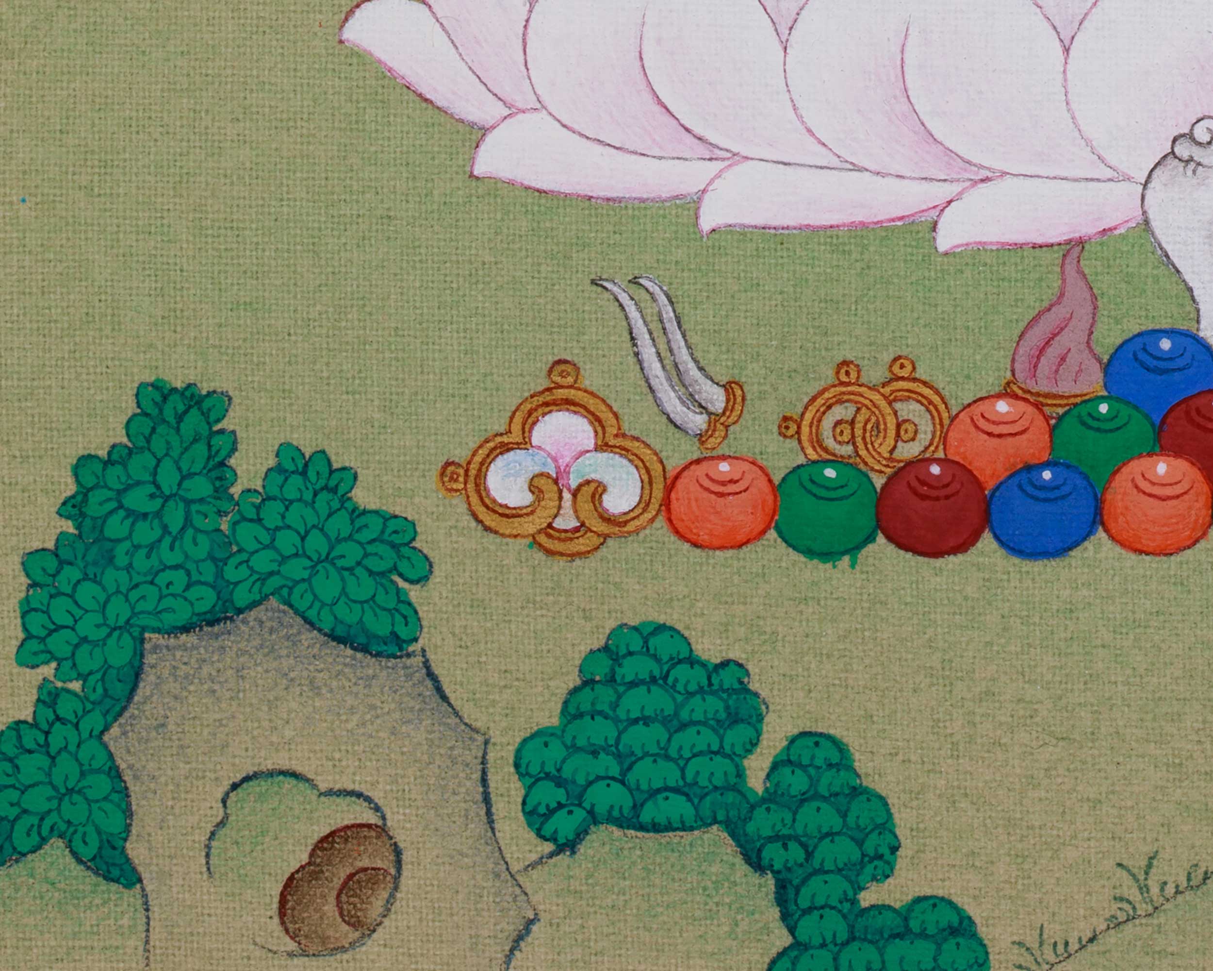 Sacred Art of White Tara | Divine Healing and Longevity Thangka