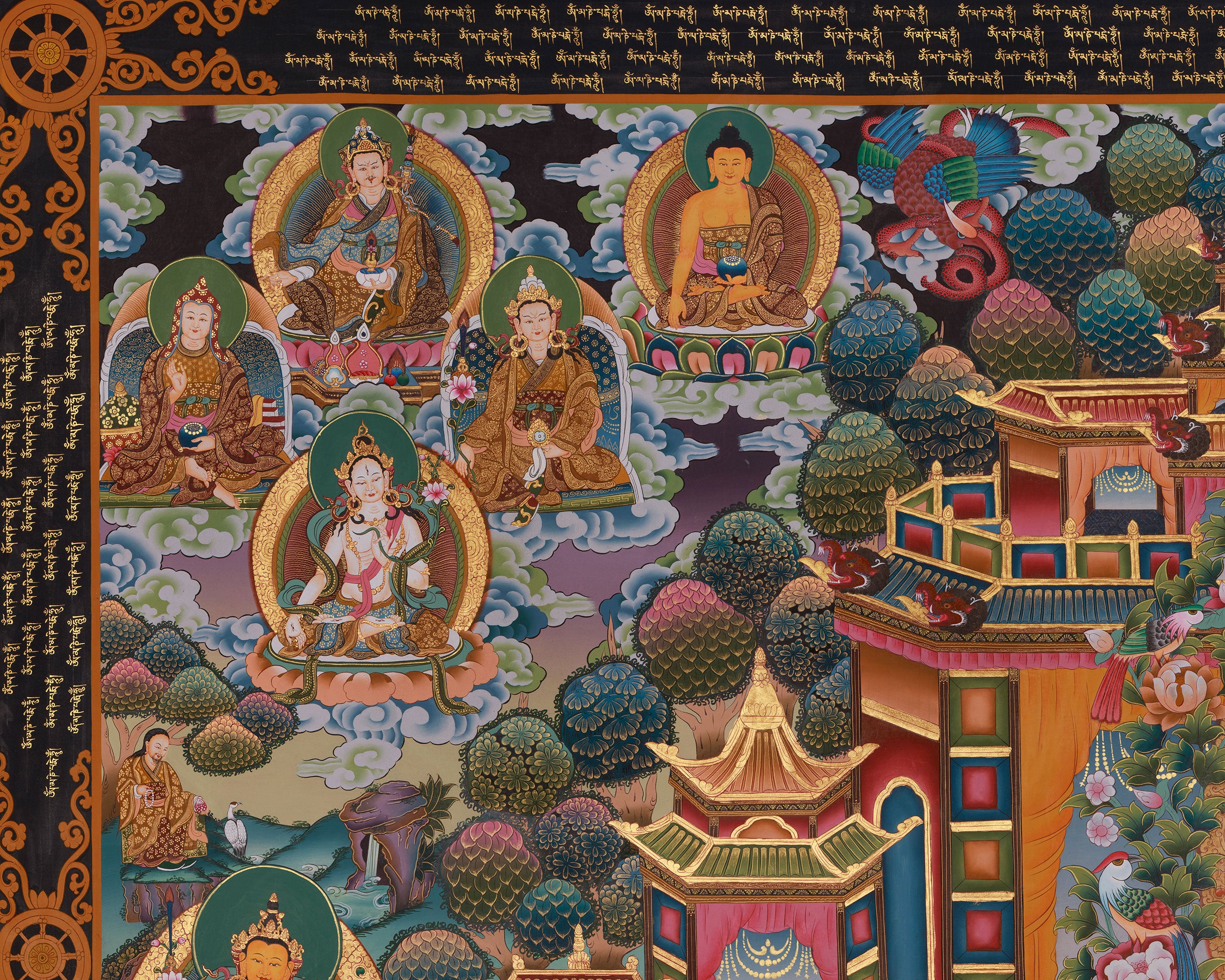 1000 Armed Chenrezig Art | Avalokiteshvara Thangka | Buddhist Deity