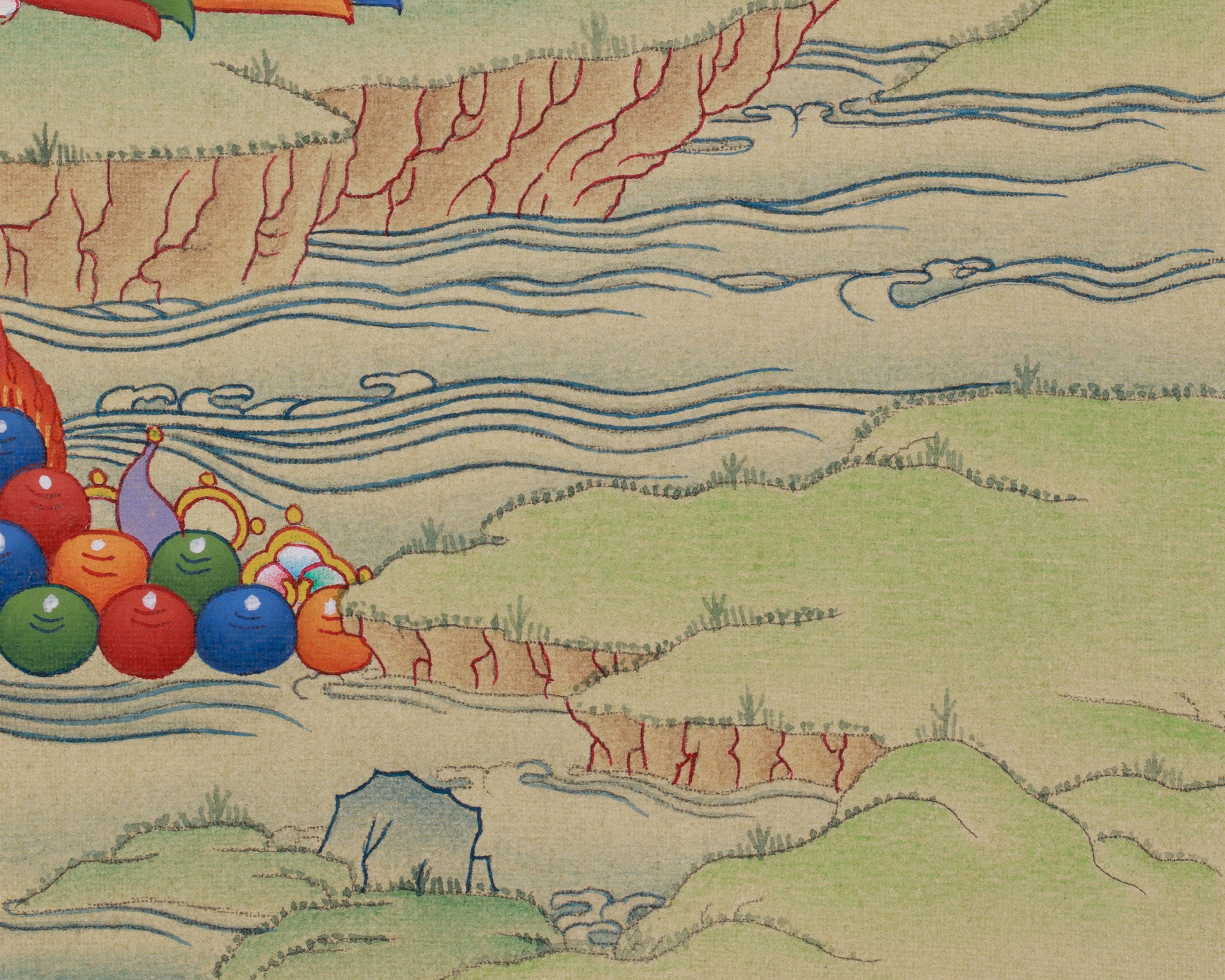 Manjushri Bodhisattva Thangka | Sacred Wisdom Deity Artwork