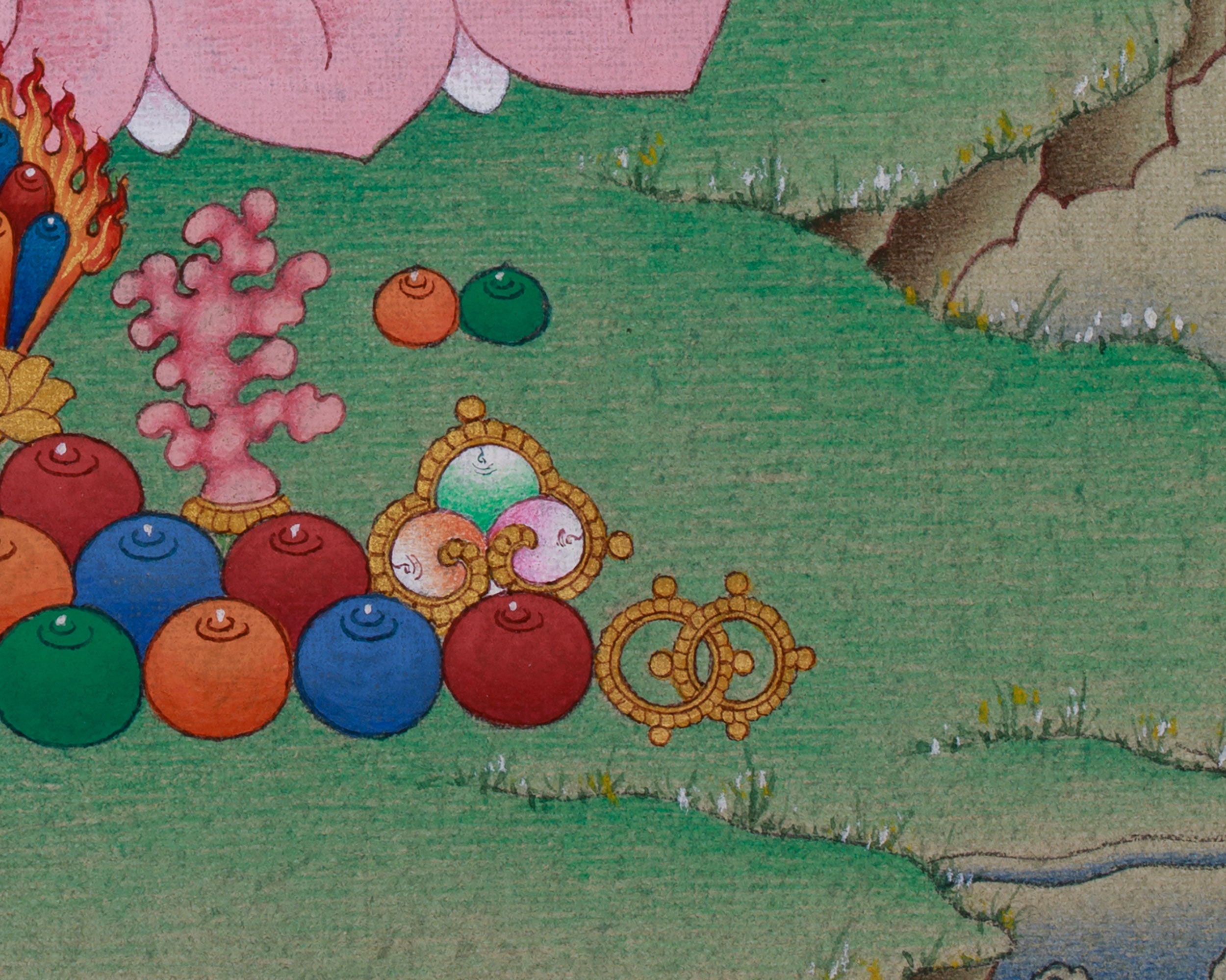 Dzambala Thangka, Guardian of Prosperity | Buddha of Wealth & Protection