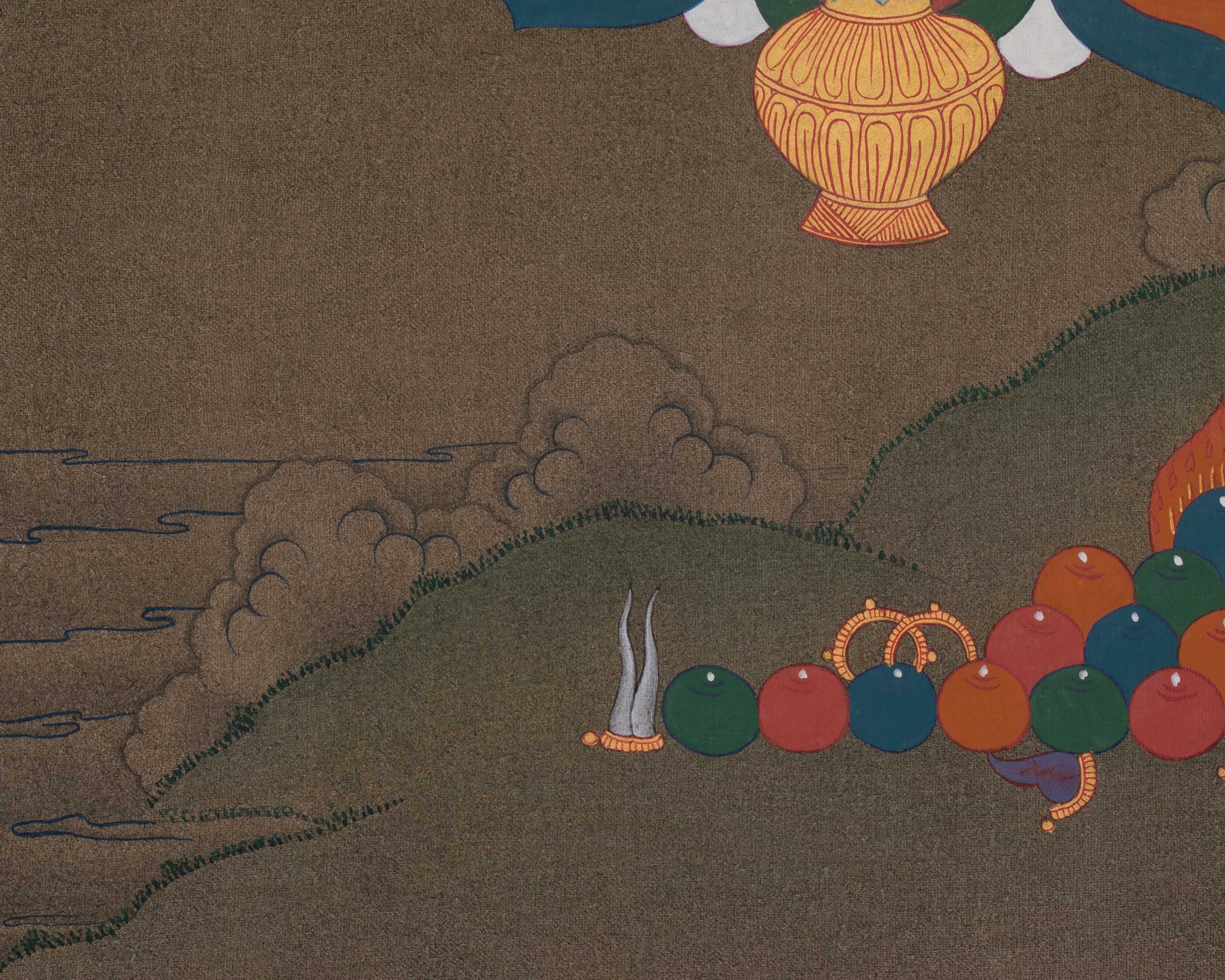 Dzambhala Sacred Art | Wealth Deity | Himalayan Prosperity Artwork