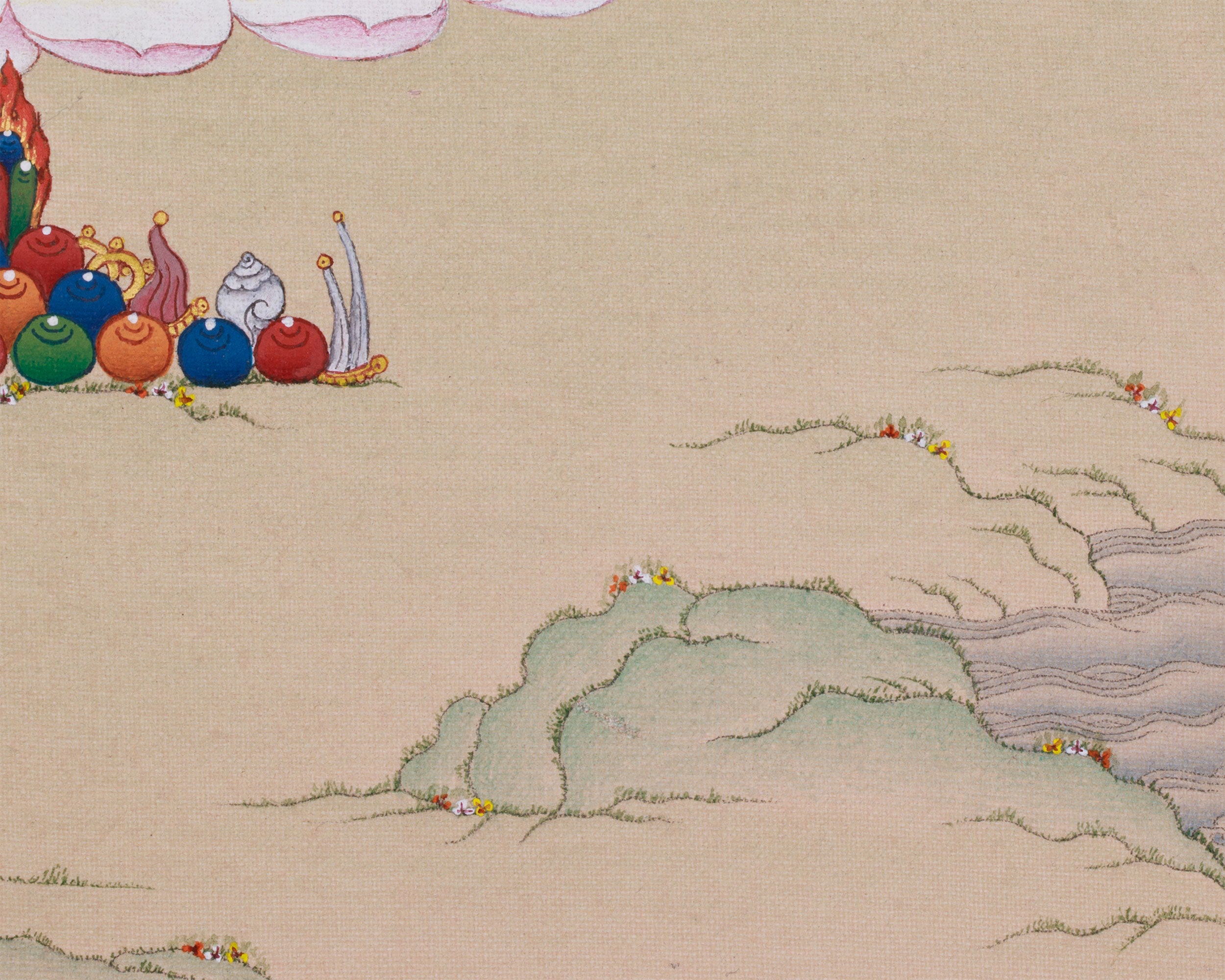 Hand-Painted Bodhisattva Chenrezig Art | Infinite Compassion and Enlightenment