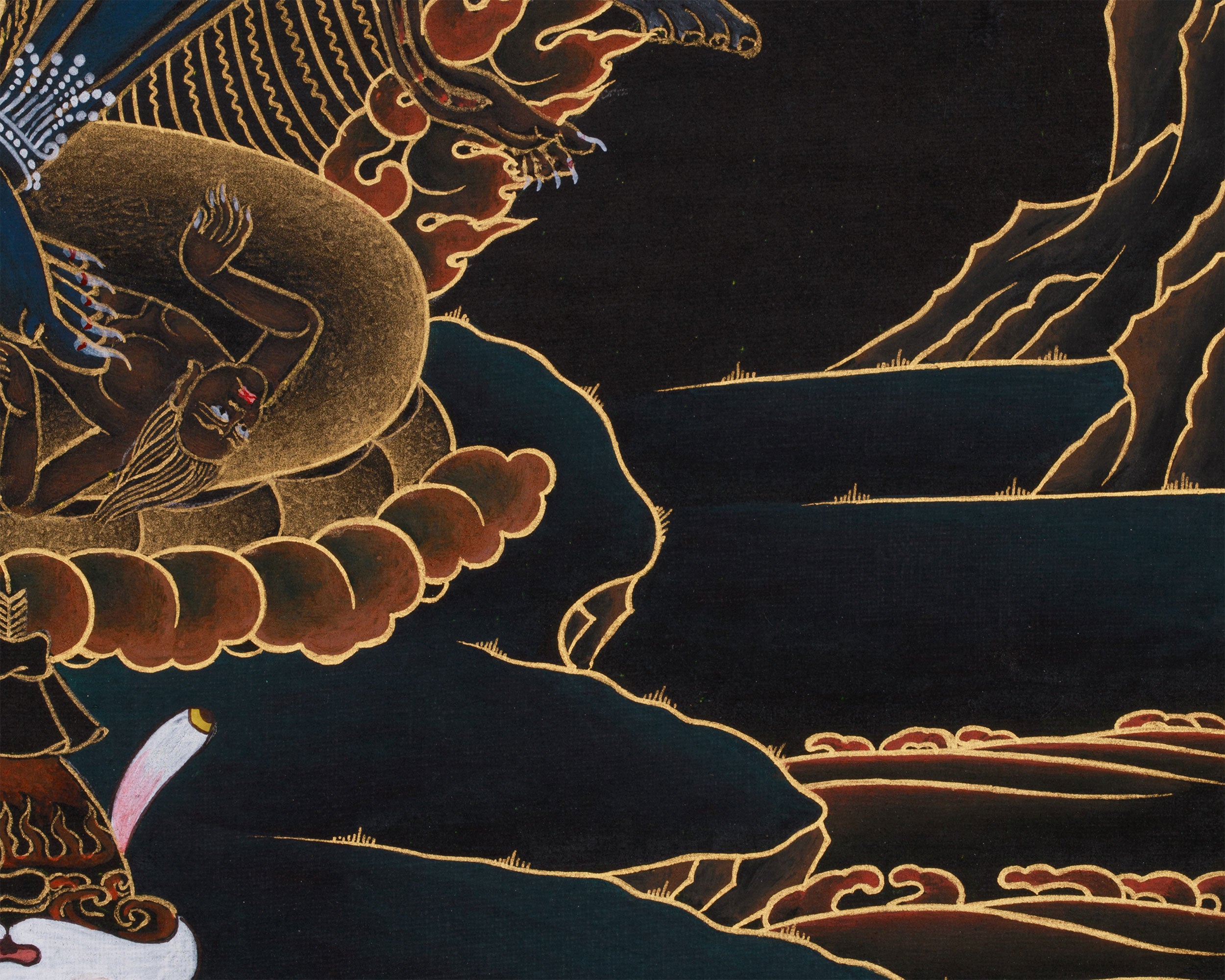 Lion-Faced Dakini Simhamukha | Fierce Goddess of Protection