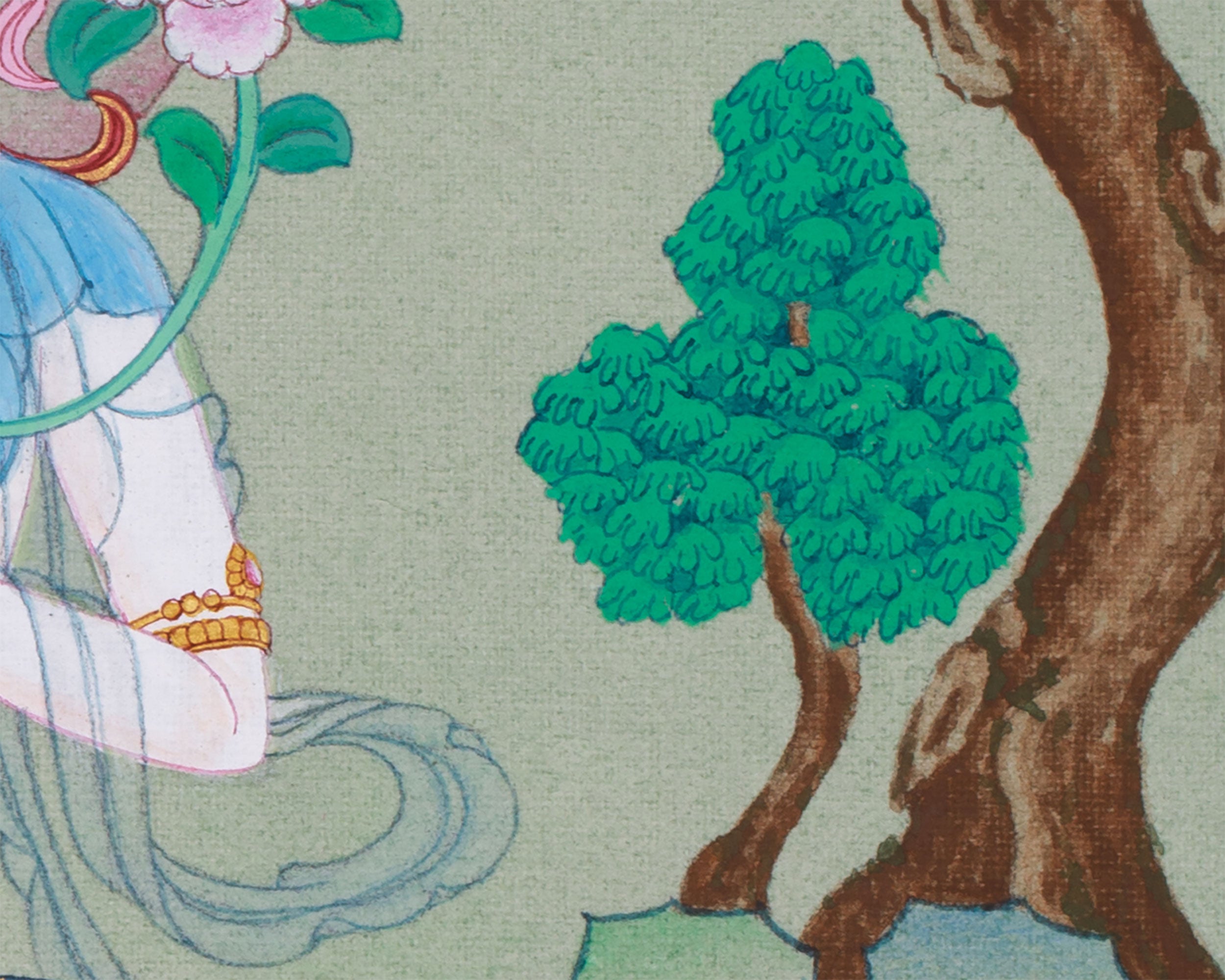 Healing and Longevity Goddess Tara | White Dolma Thangka