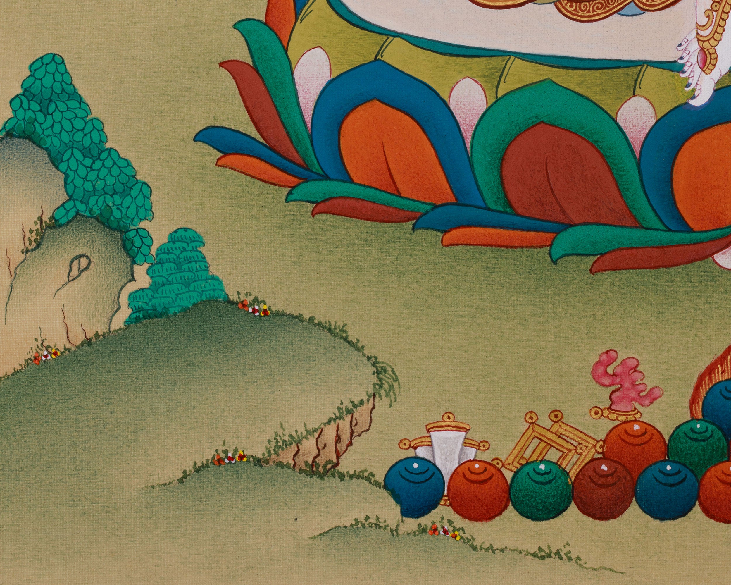 Yeshe Tsogyal Painting | Buddhist Tantric Goddess