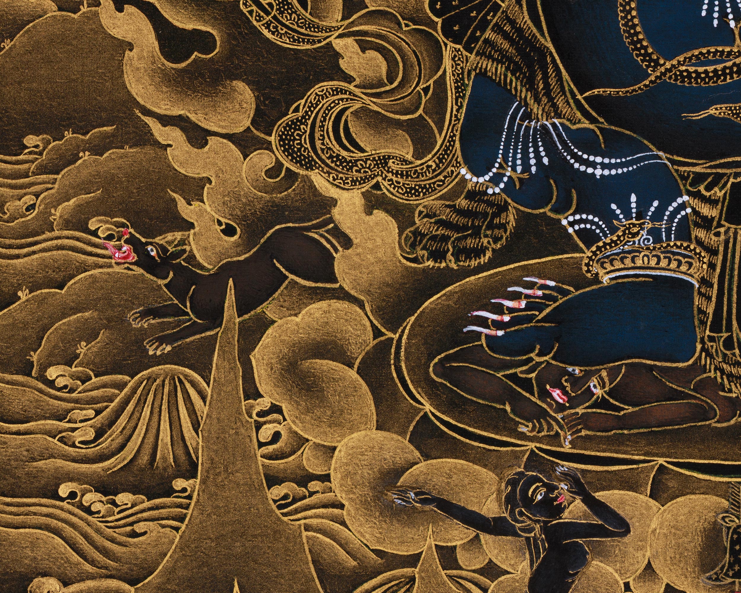 Mahakala of Sakya Tradition | Protector Deity Thangka