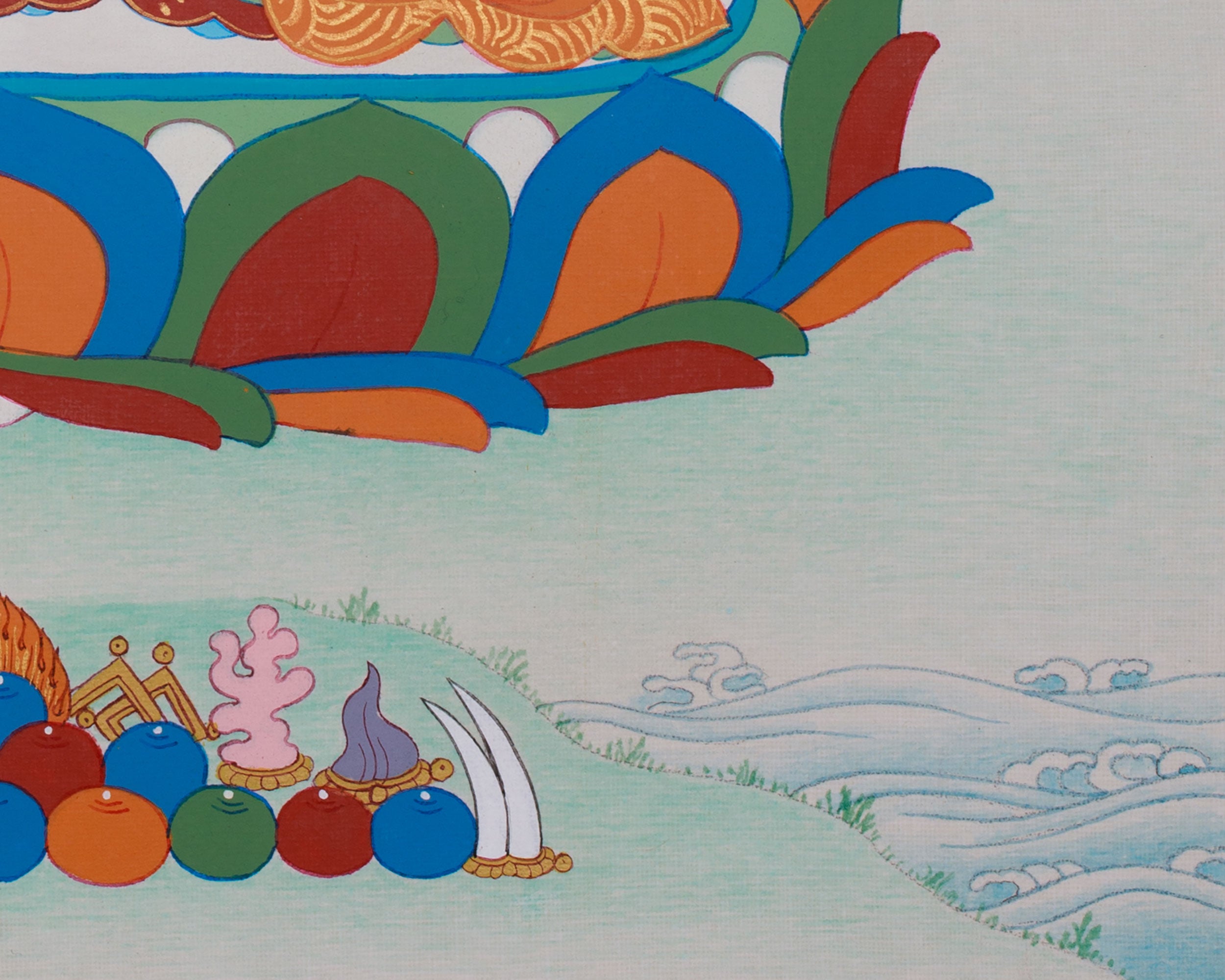 Spiritual Buddha Shakyamuni Thangka | Buddhist Art for Wisdom