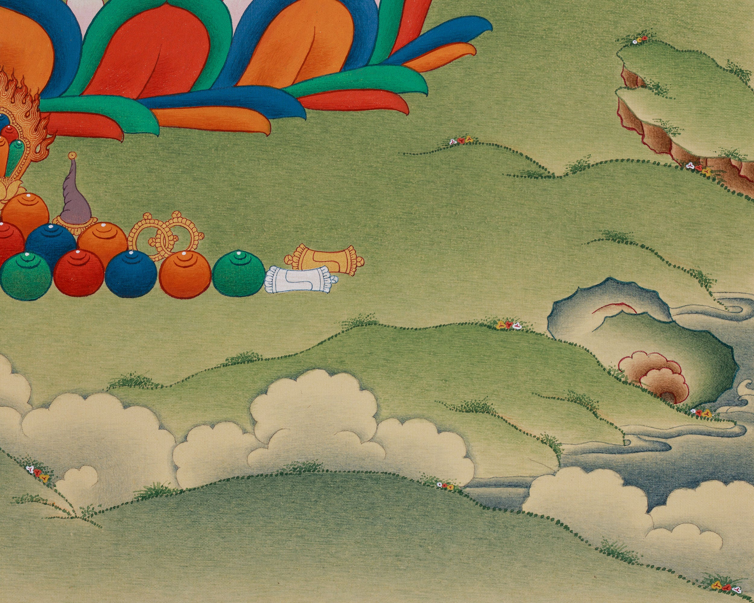 Buddha for Health, Medicine Buddha Thangka | Bhaisajyaguru Artwork