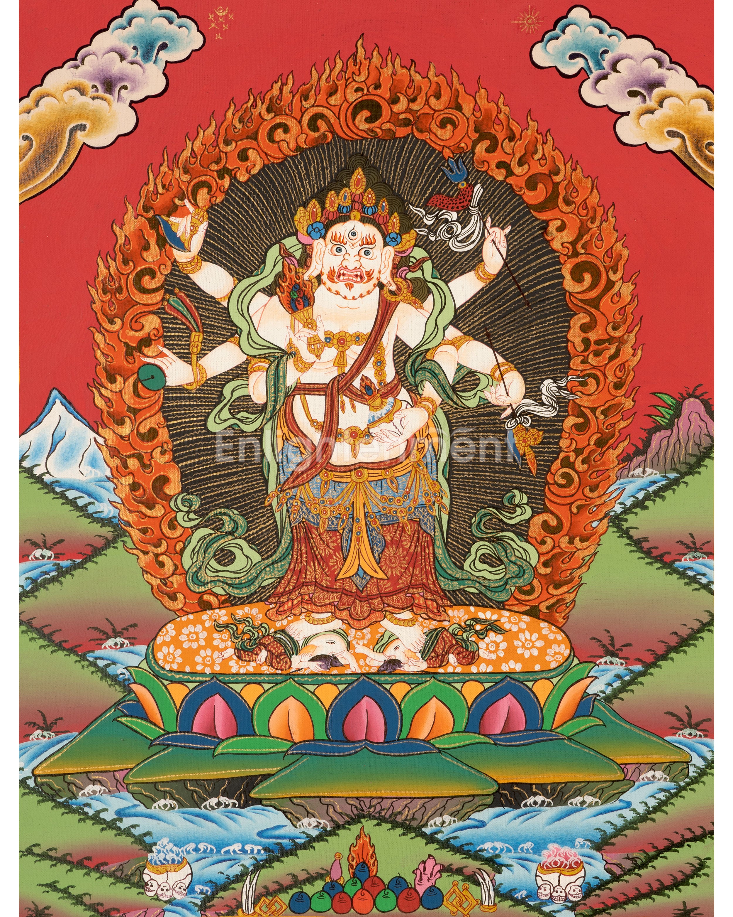 6 Armed Mahakala Thangka