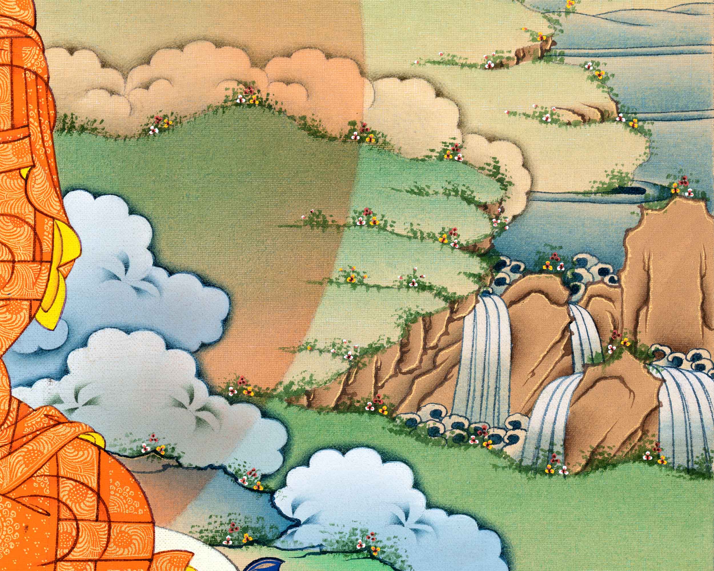 Amitabha Buddha Canvas Print | Journey to the Pure Land of Enlightenment