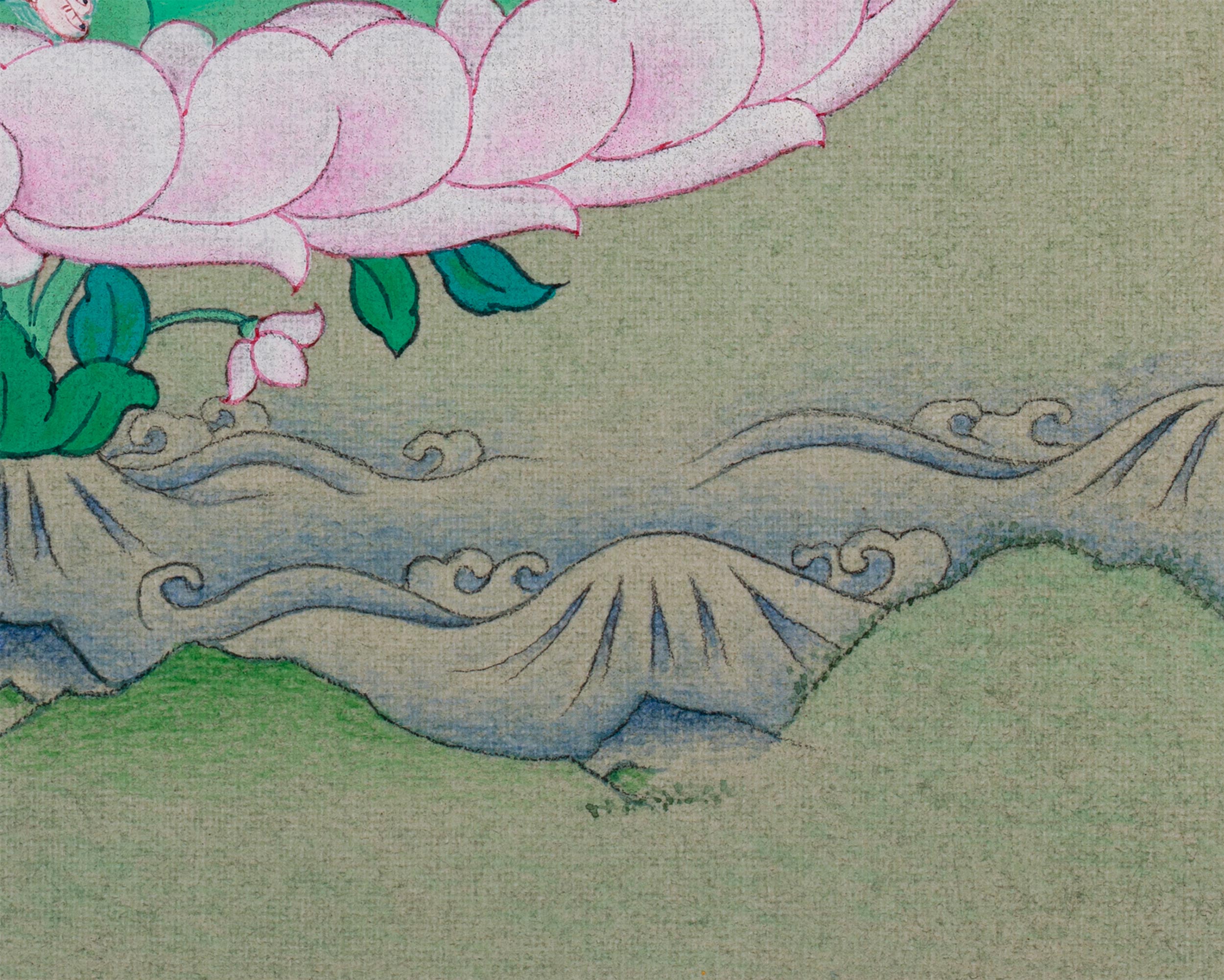 Mandarava Dakini Thangka | Spiritual Consort of Guru Padmasambhava