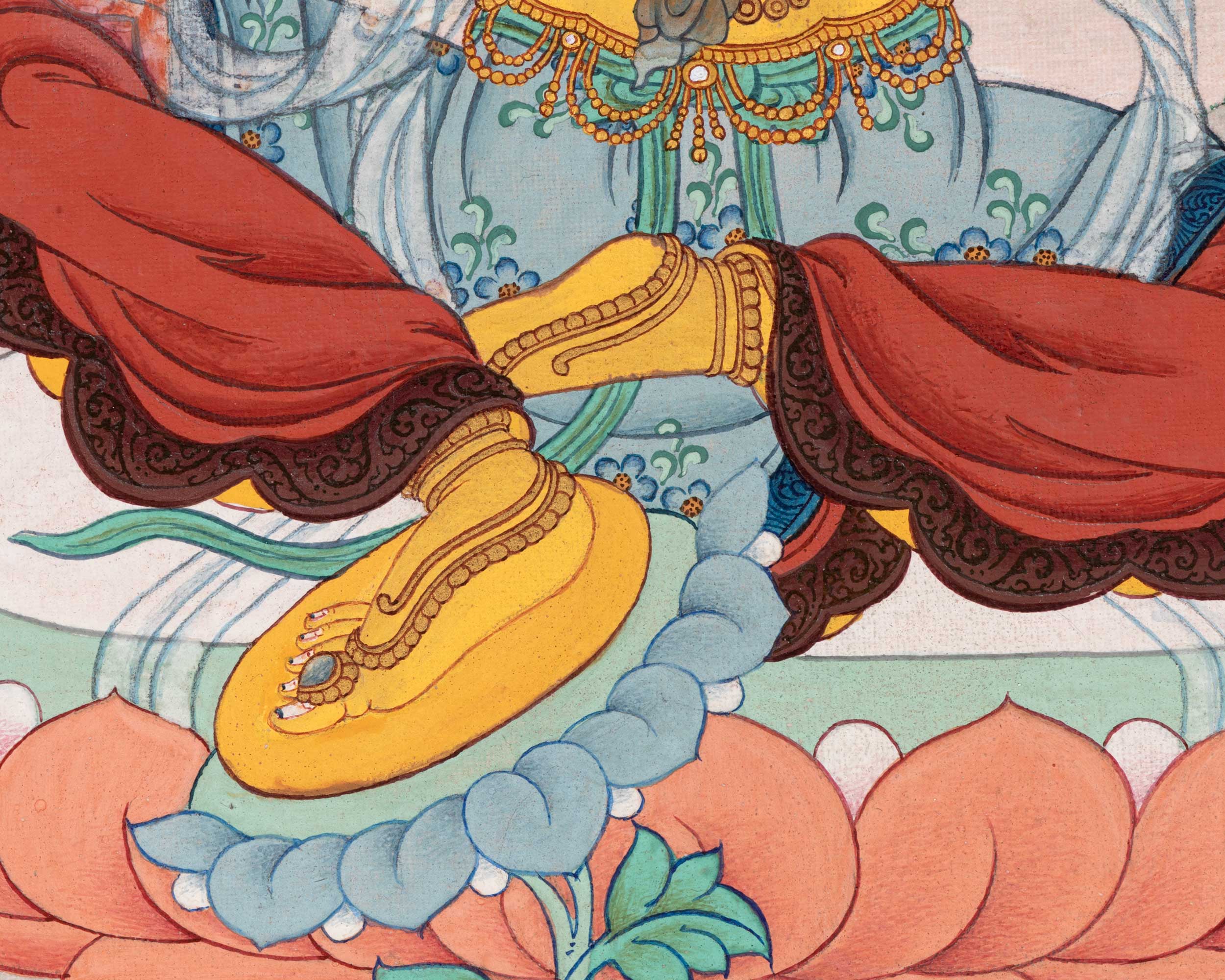 Siddhi Sambhava Tara | 21 Tara of Surya Gupta Thangka