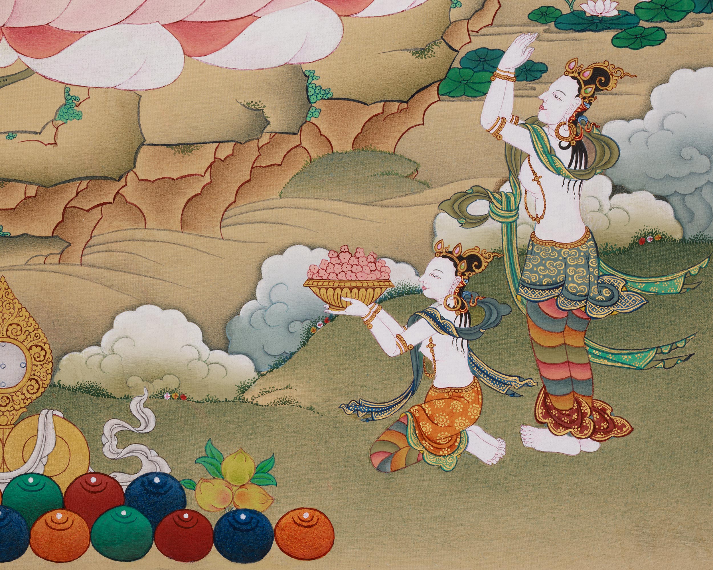 Green Tara: The Compassionate Goddess Thangka | Goddess of Liberation and Healing