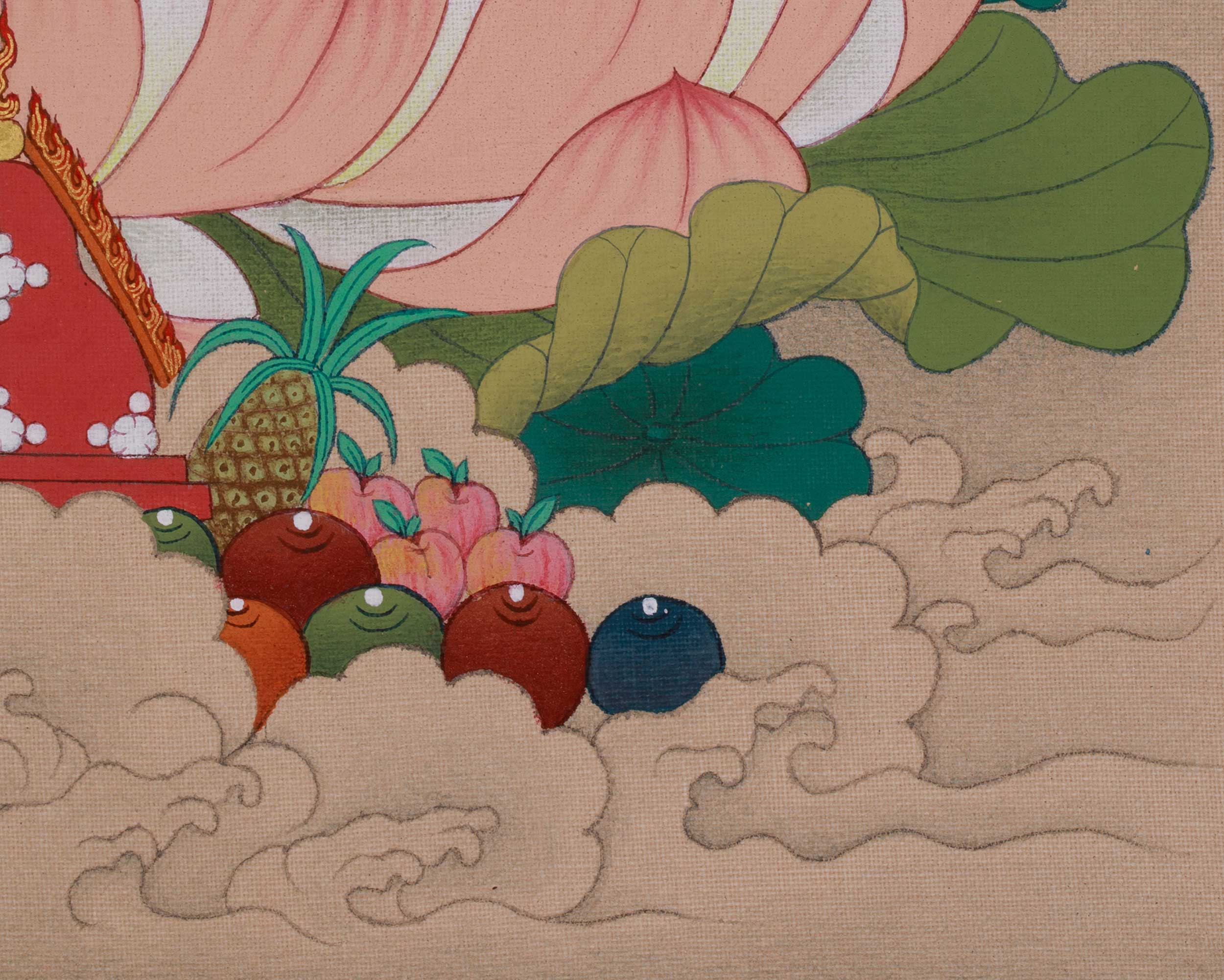 Vajrayana Guru Rinpoche Art | The Lotus Born Master | Padmasambhava Thangka