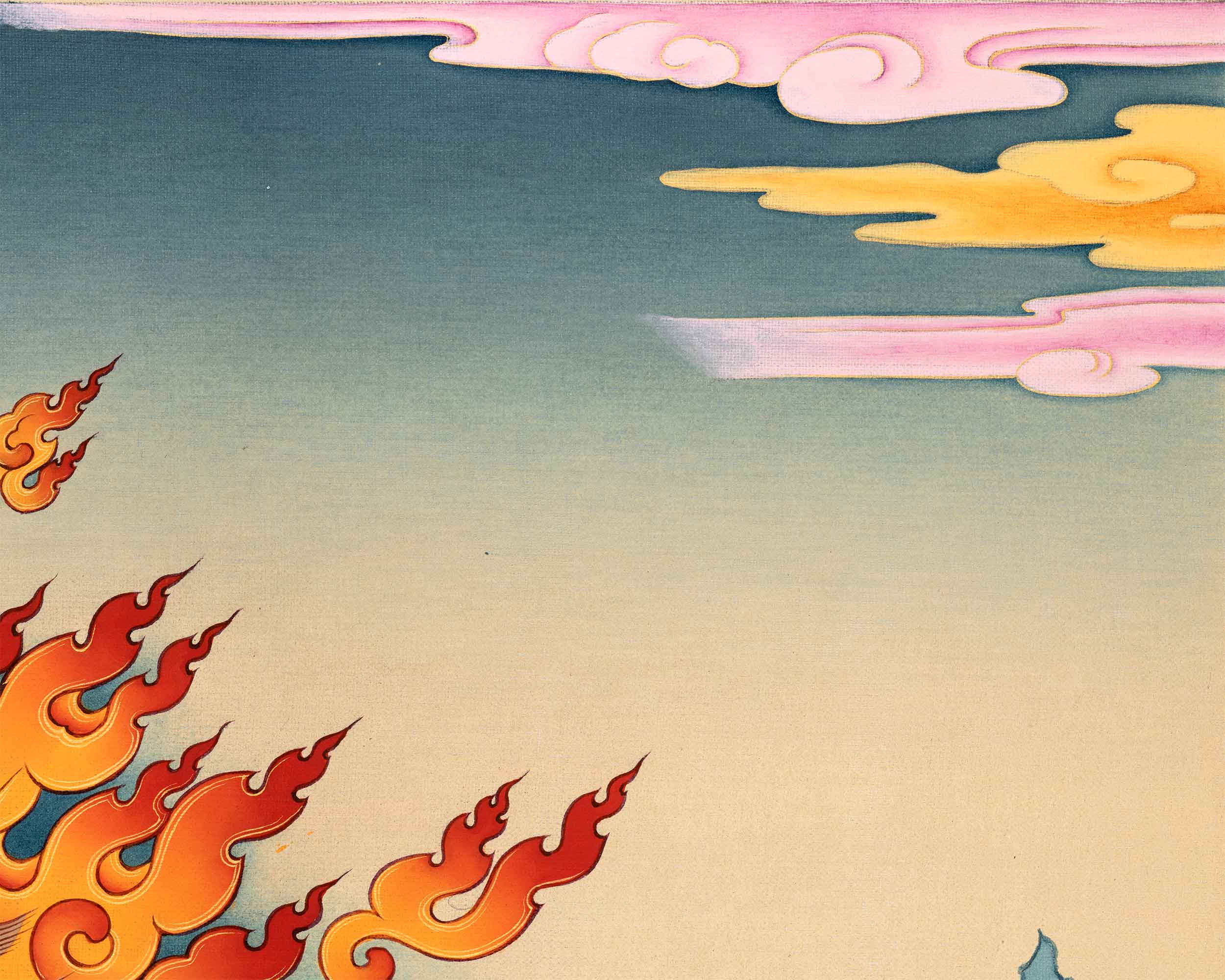 Vajrapani Thangka Print's Fearless Aura | Fearless and Mighty
