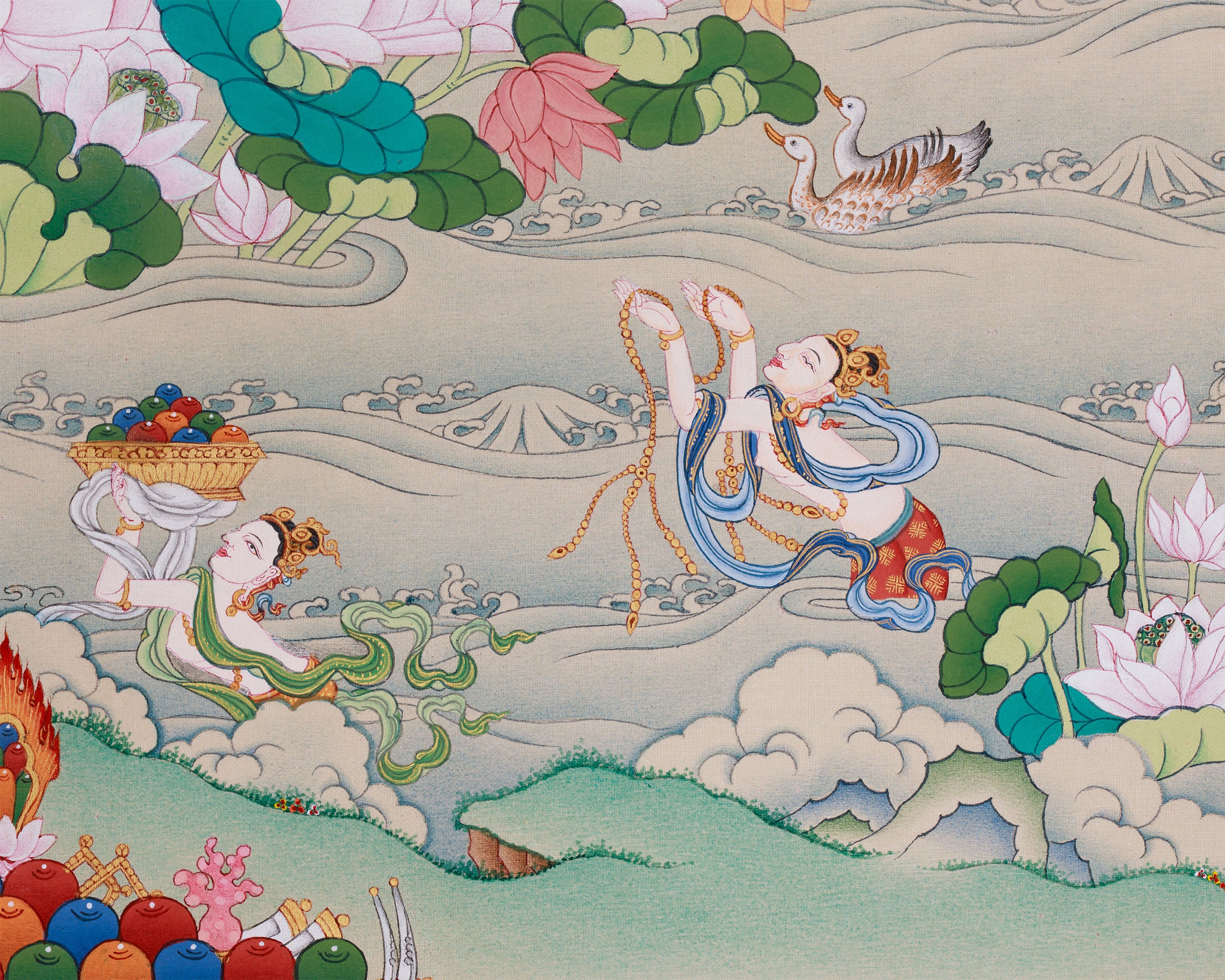 Tibetan Bodhisattva Four Armed Chenrezig | Buddha of Compassion