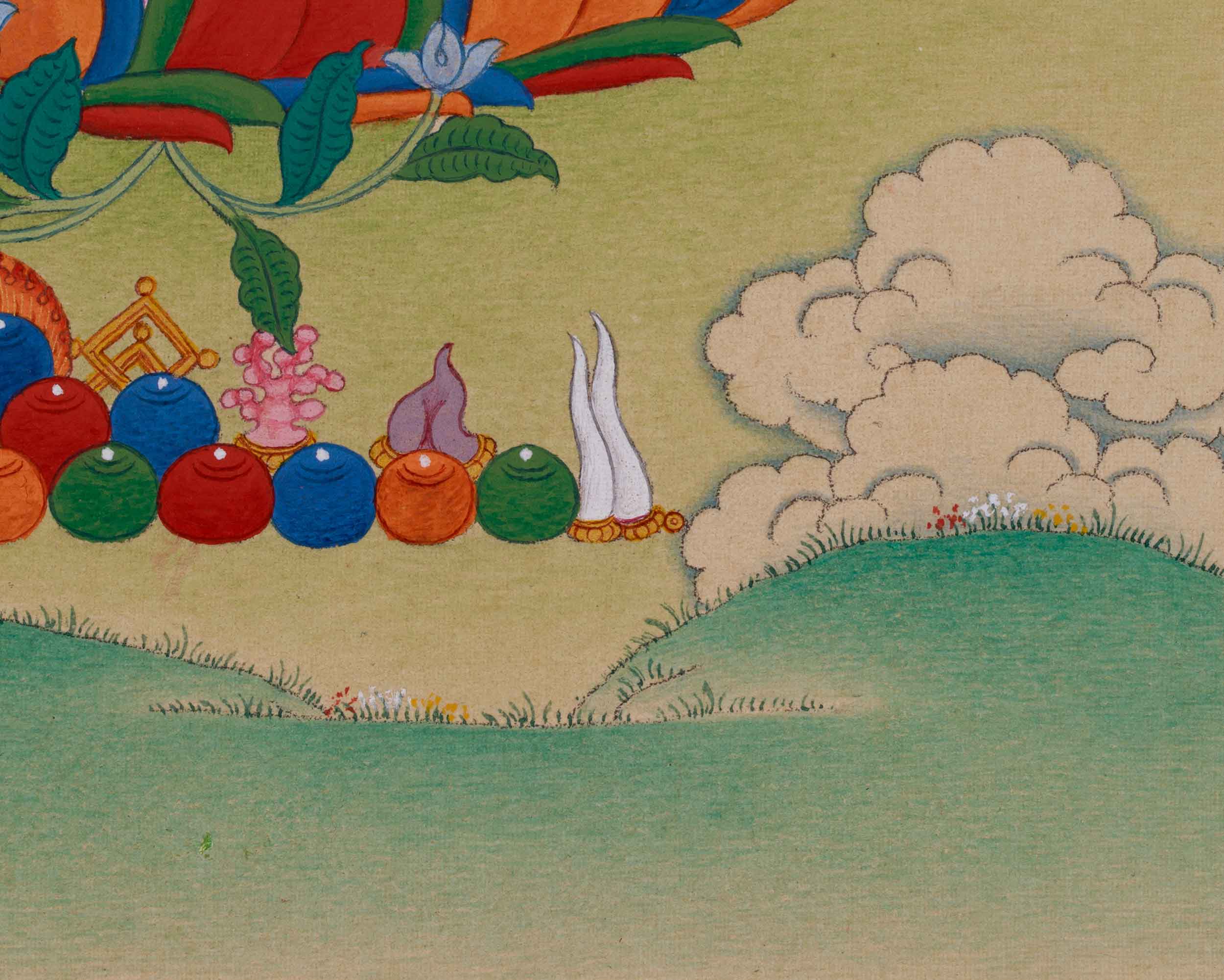 Goddess Green Tara Painting | Female Buddha of Compassion