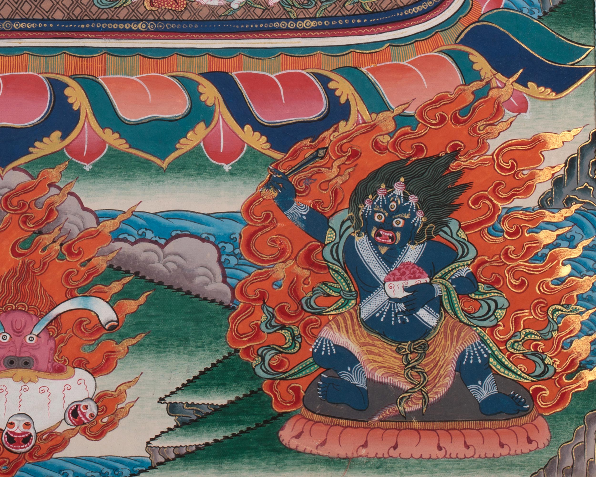 Heruka Yamantaka Thangka | The Wrathful Conqueror of Death
