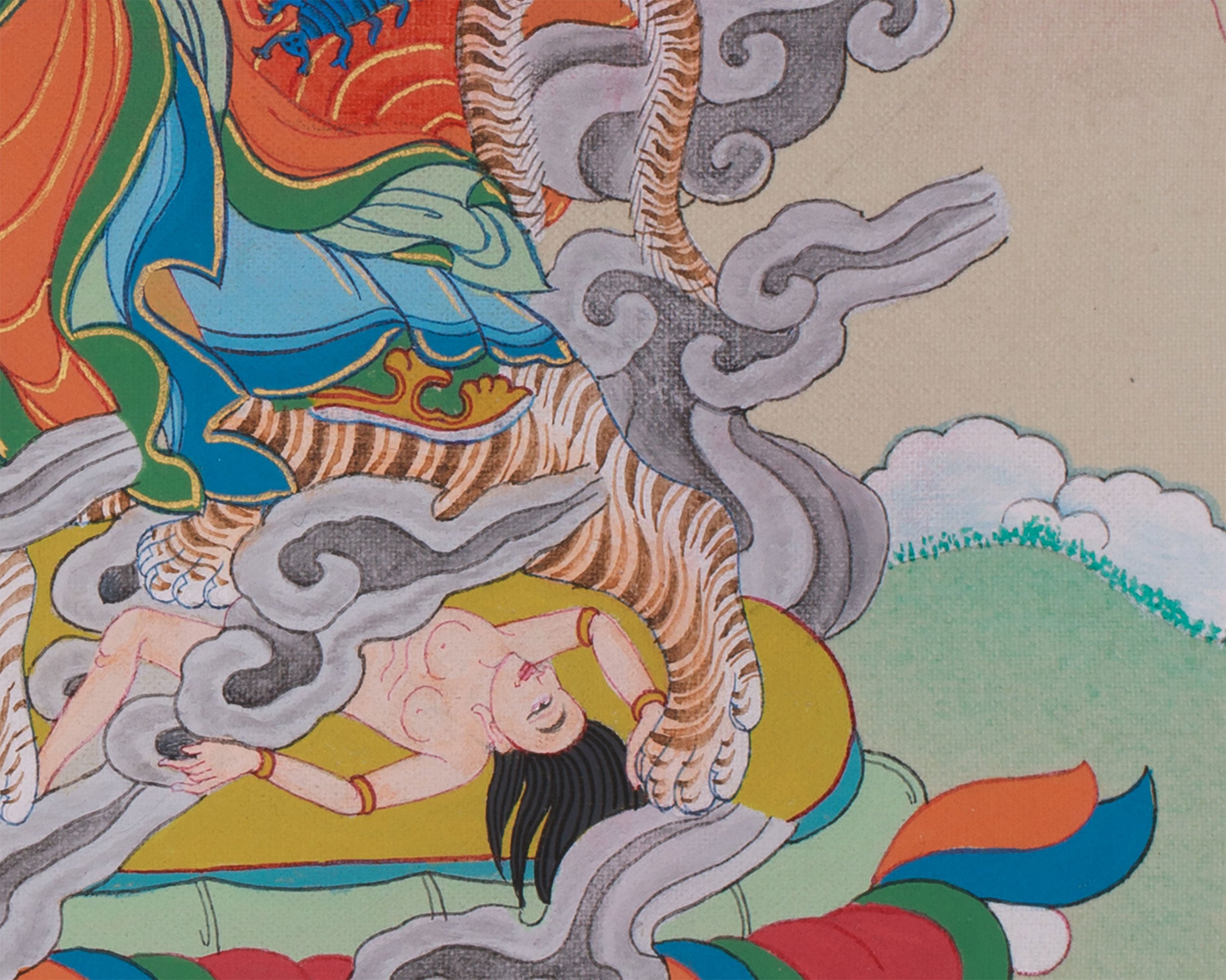 Dorje Drolo Thangka | Wrathful Manifestation of Guru Rinpoche | BROCADE