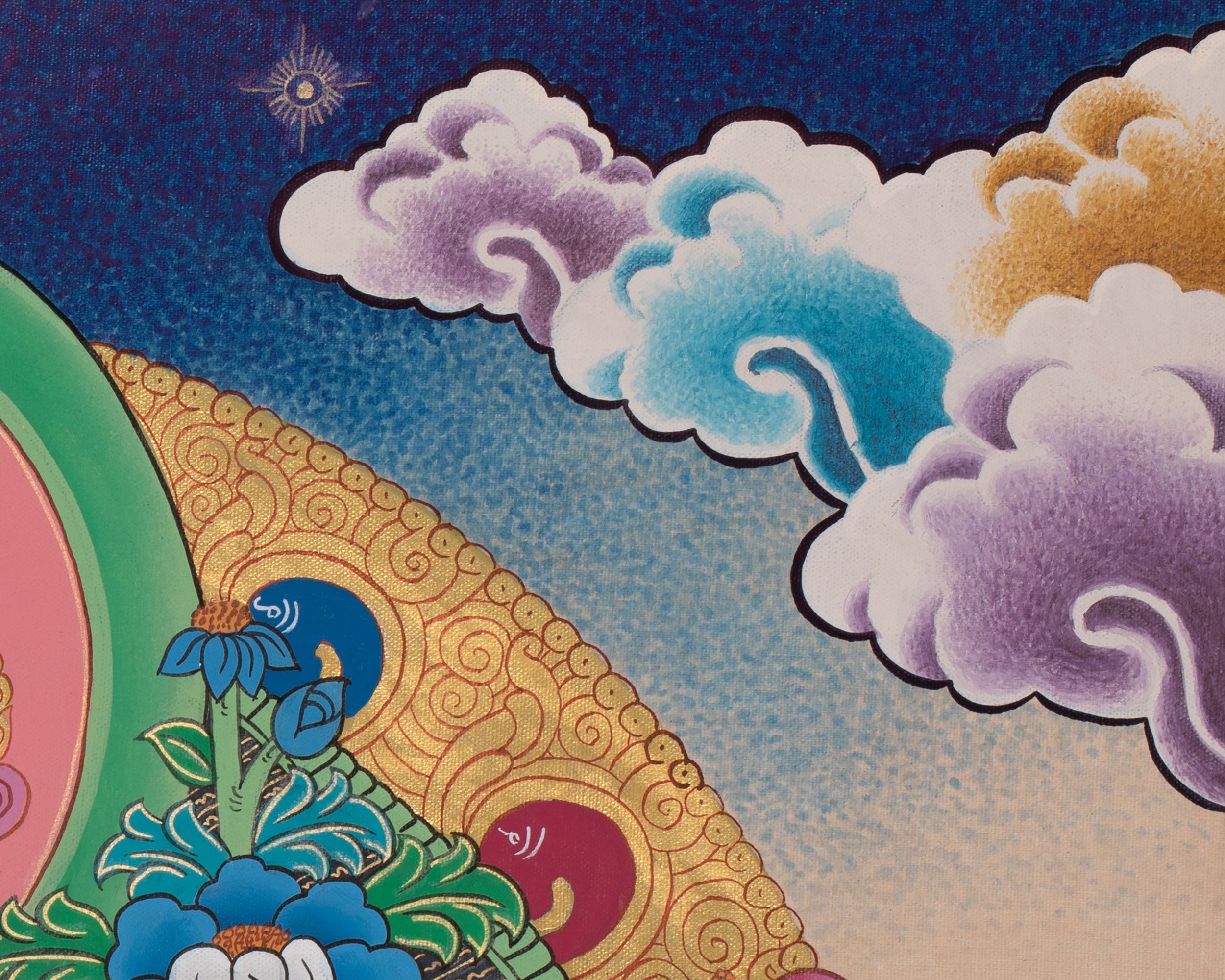 The White Tara Buddha Thangka Painting | Divine Feminine Energy | Meditation Decor