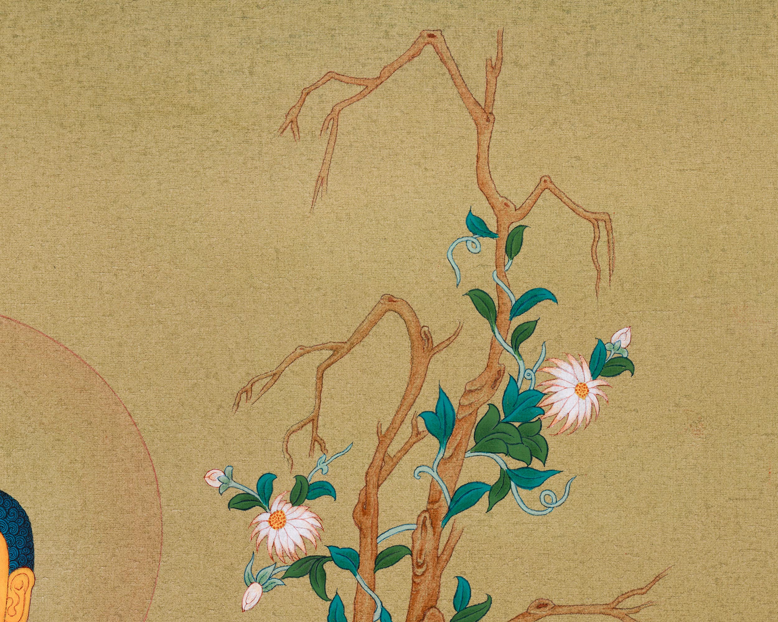 Enlighten Buddha Thangka | Minimalist Buddhist Artwork