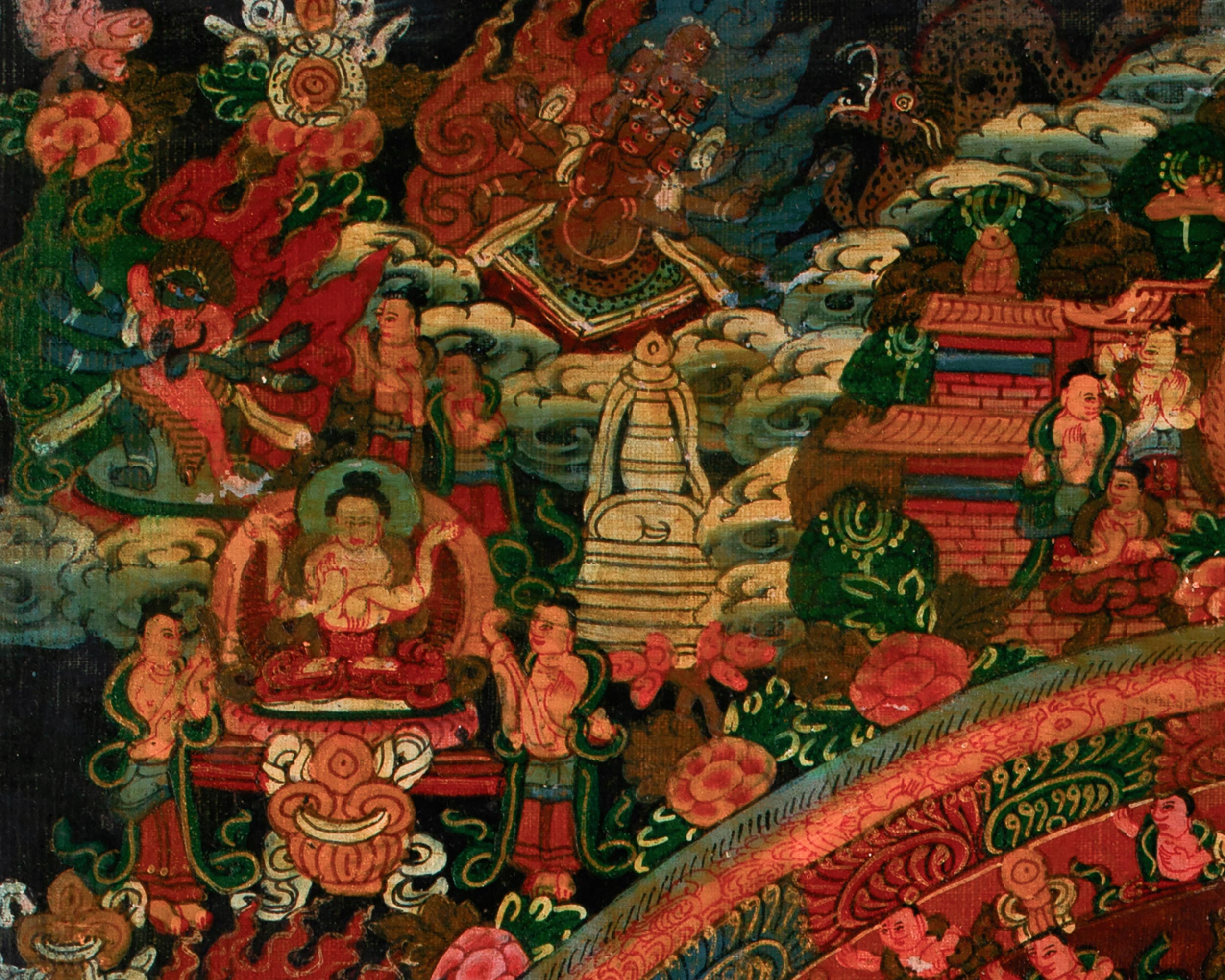 Chakrasambhara Mandala Thangka | Tantric Deity Wall Hanging