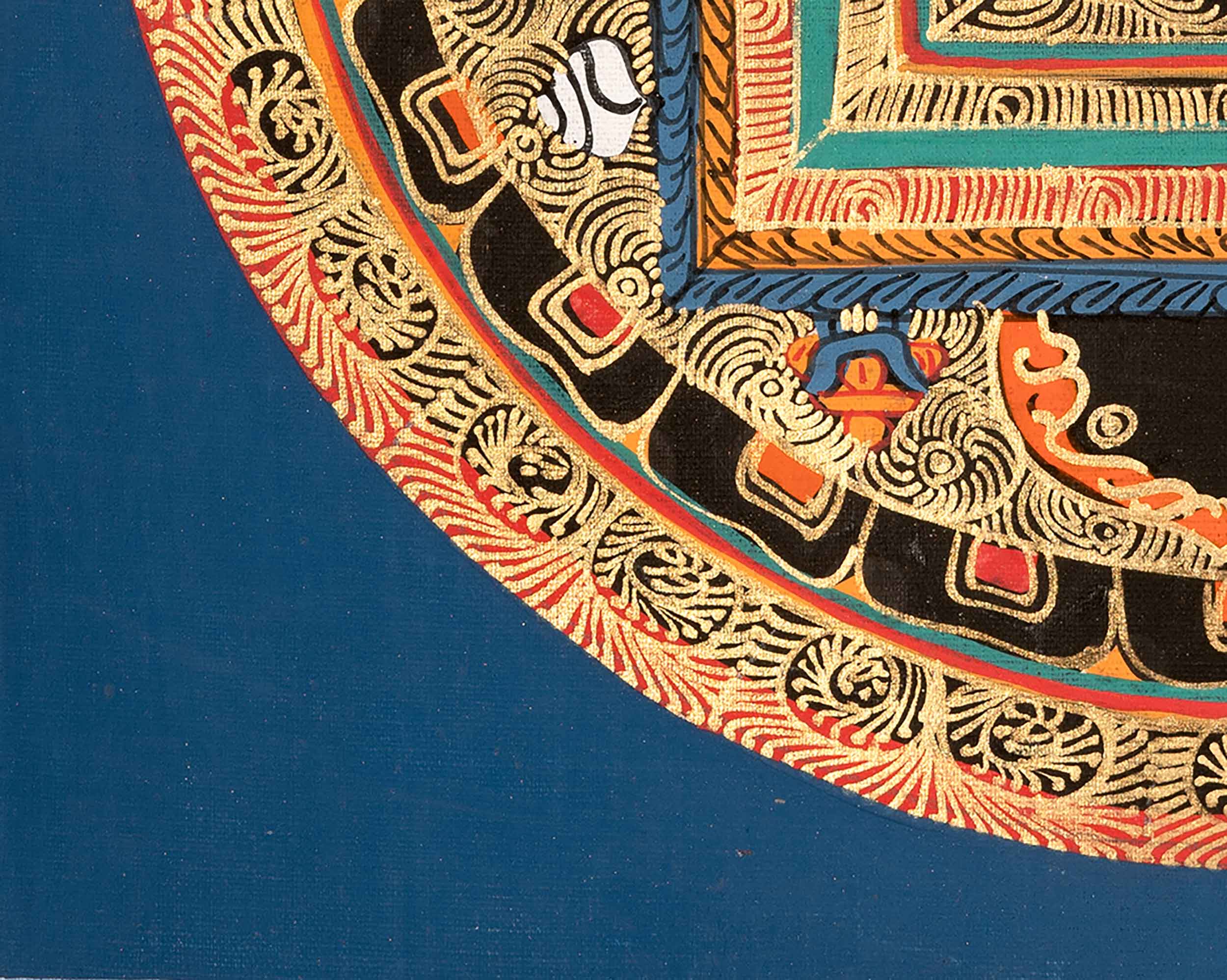 Traditional Om Mandala | Tibetan Artwork for Spiritual Meditation
