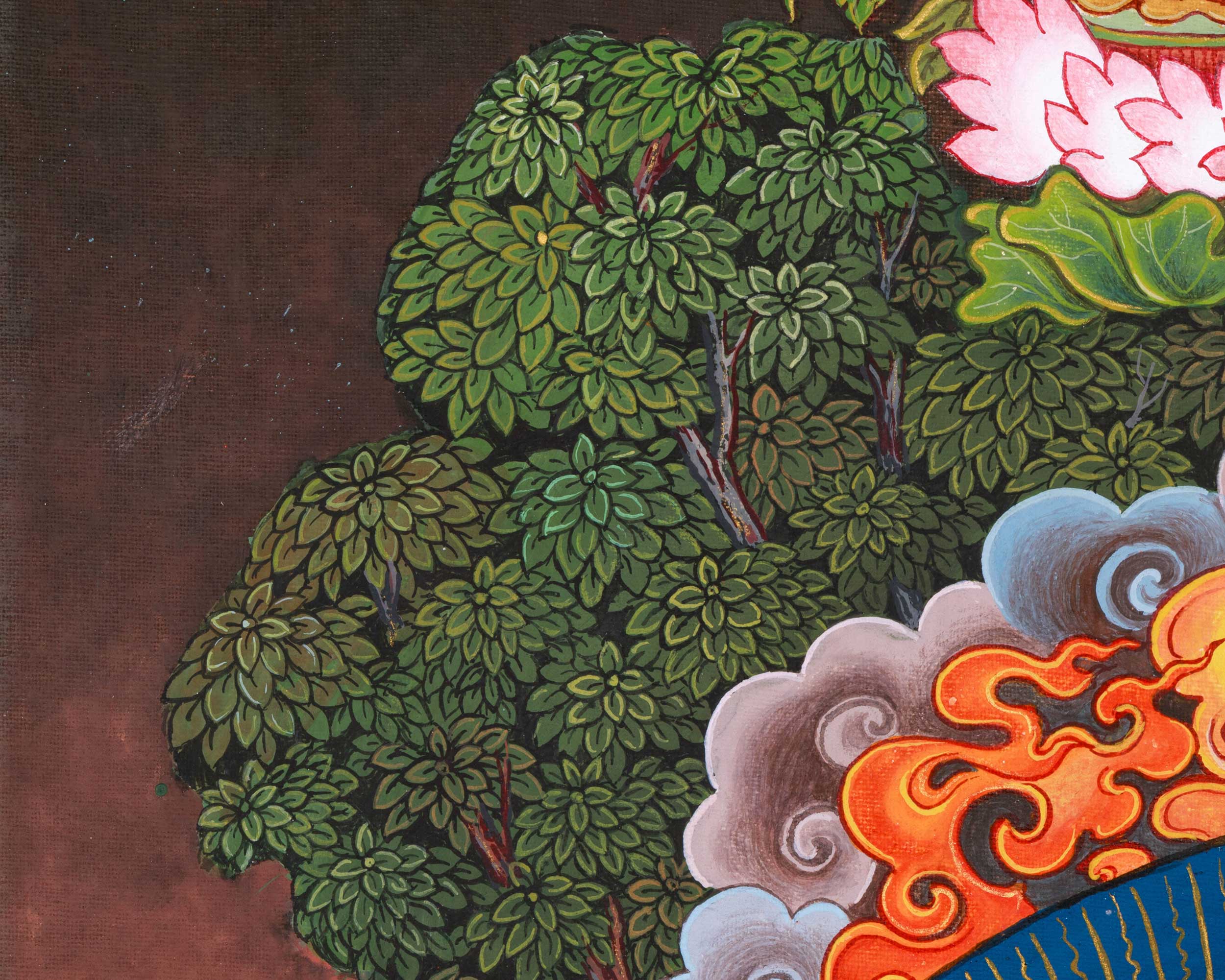 Hand-Painted Dorje Phagmo Thangka | The Thunderbolt Goddess | Thangka Painting for Spiritual Growth