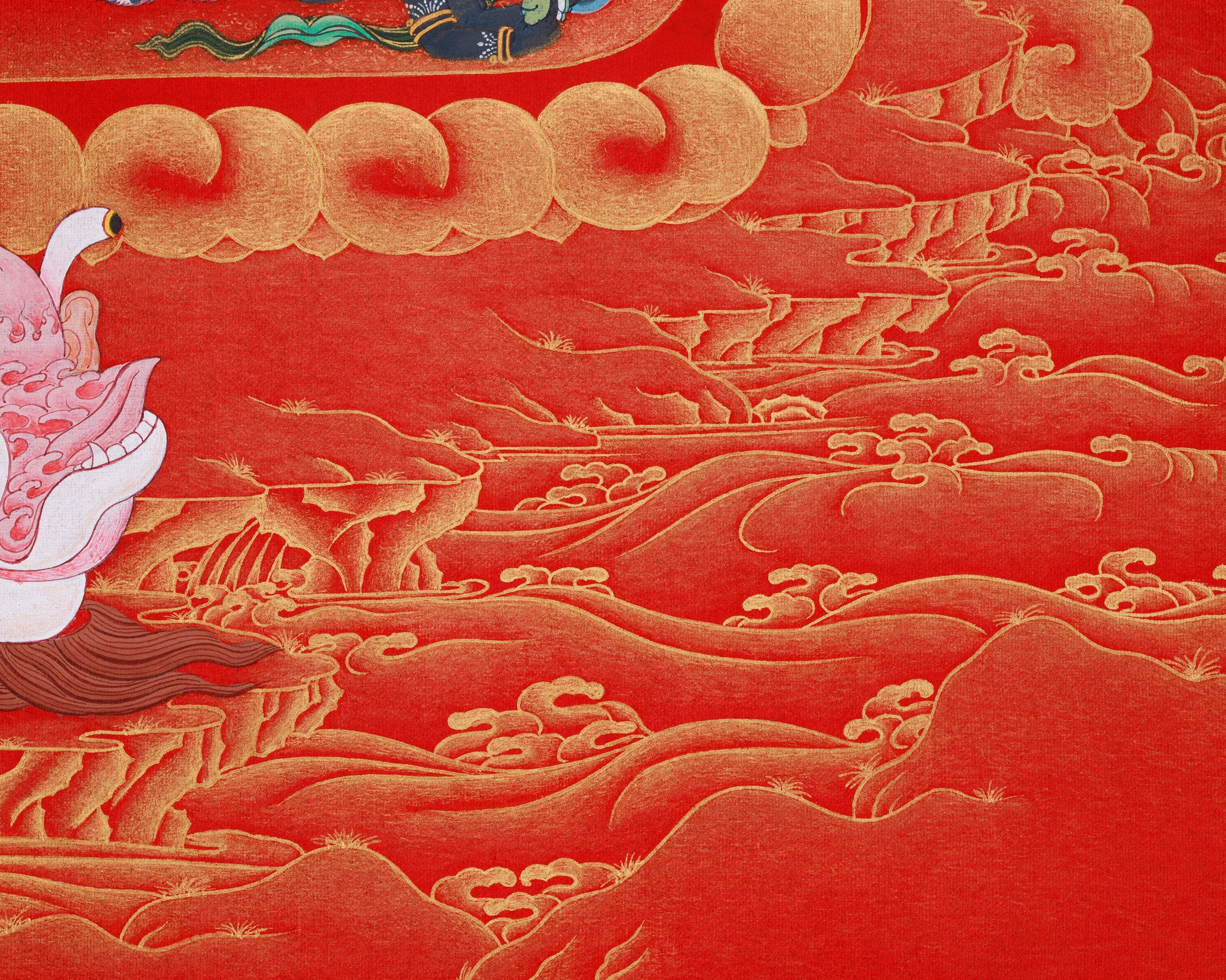 Sacred Dancing Goddess Vajrayogini | Tantric Artwork in Nakthang Style