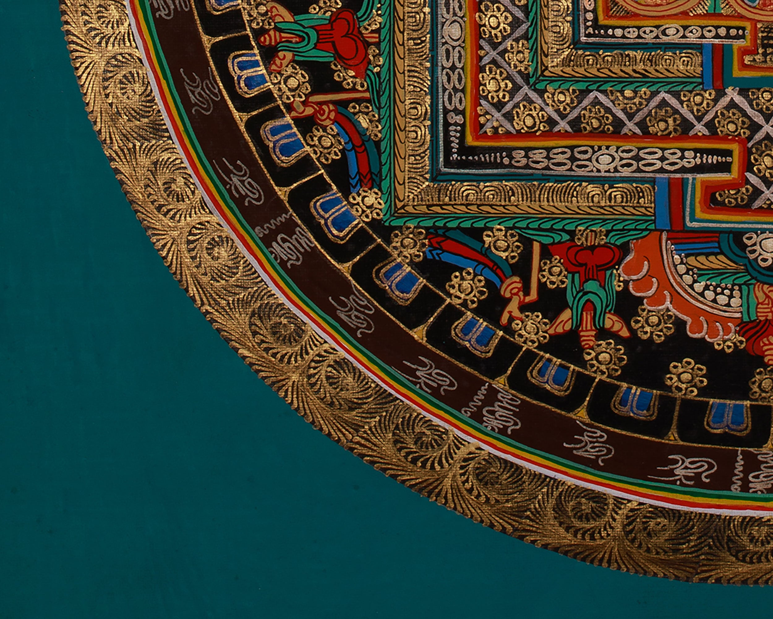 Original Mantra Mandala Arts | 24K Gold Embellished Artistry