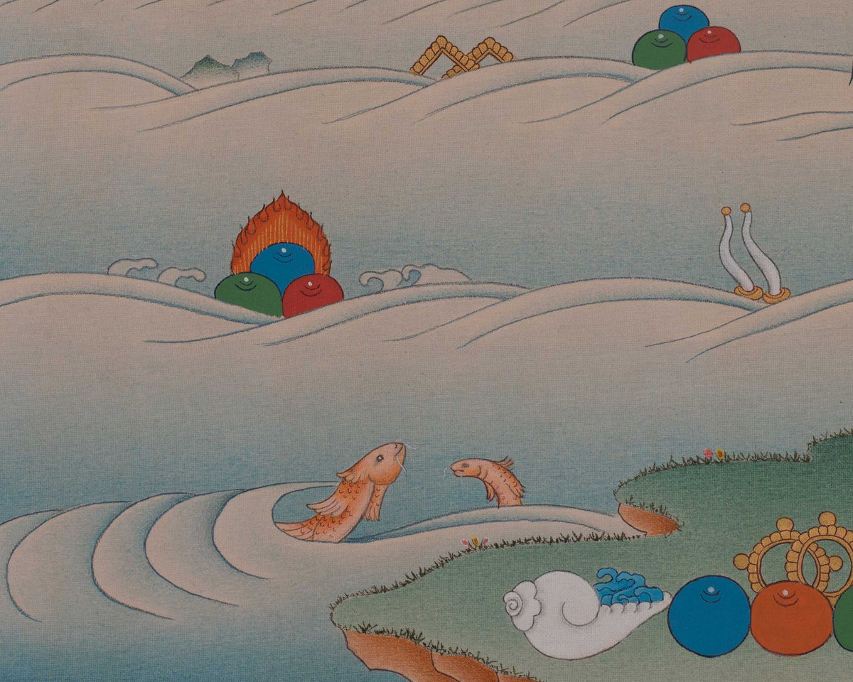 Guru Rinpoche Spiritual Thangka | Padmasambhava Art | Tibetan Master