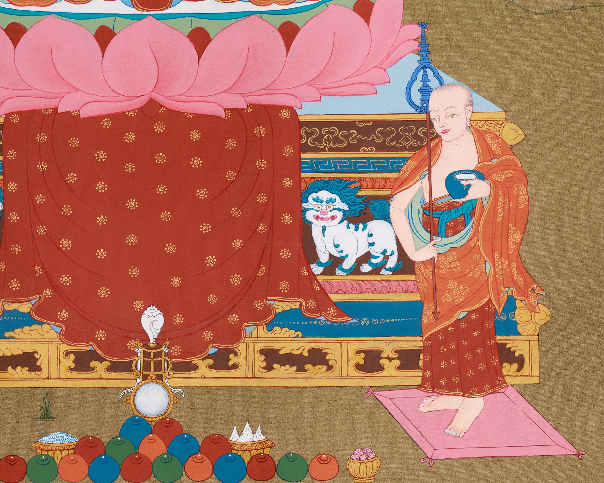 Buddha Shakyamuni with Disciples | Sacred Art of Compassion and Wisdom