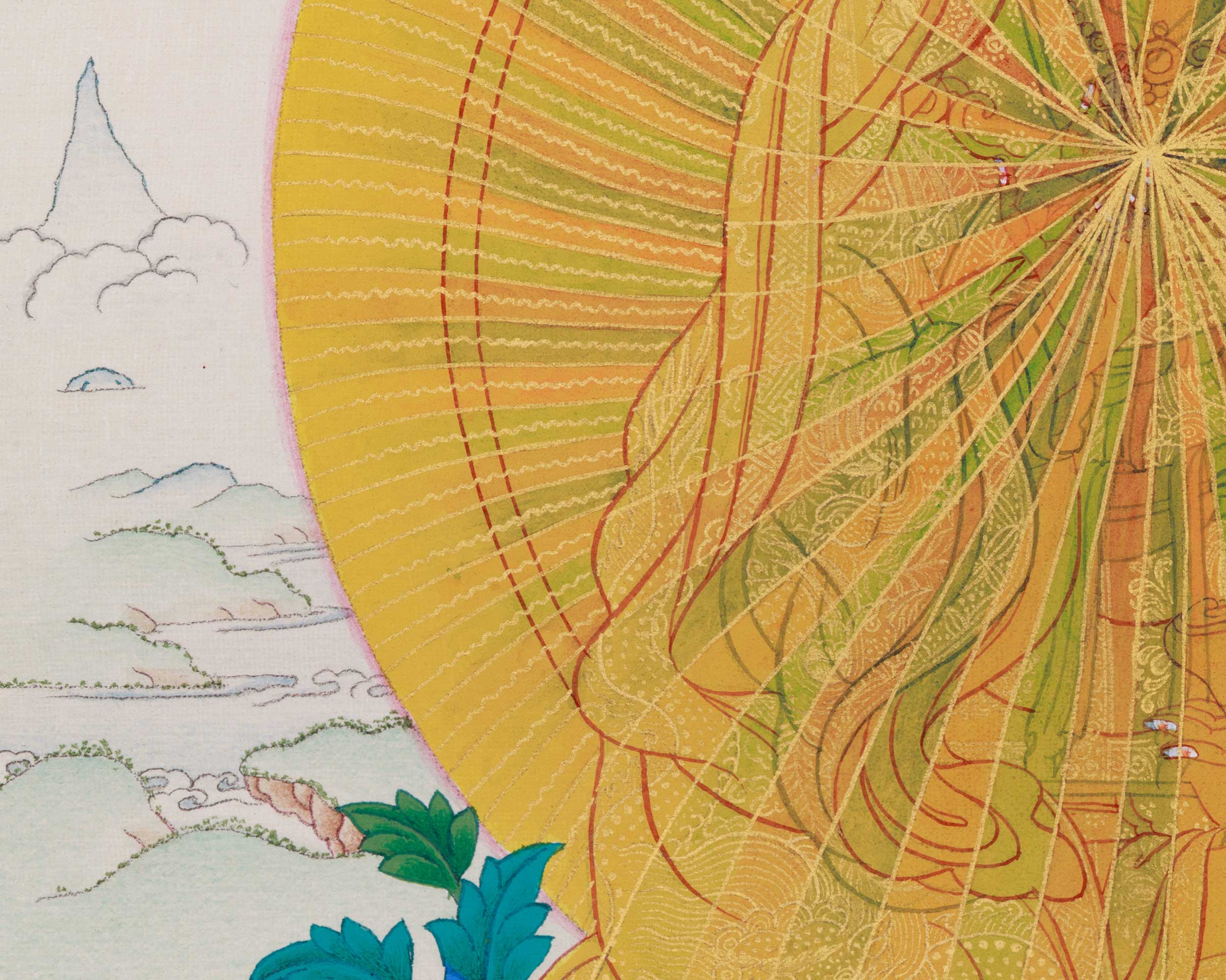 Guru Padmasambhava Rainbow Body Thangka