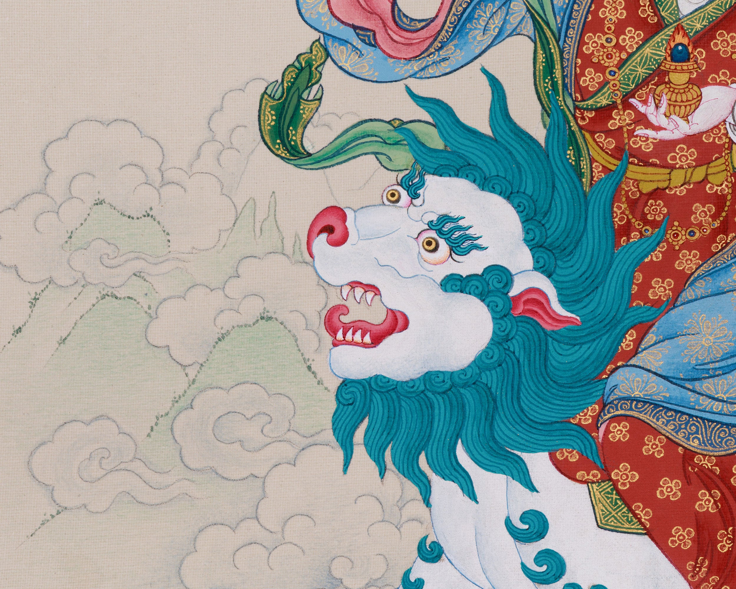 Tsheringma: The Five Sisters Thangka | The Benevolent Goddess of long life and Protection