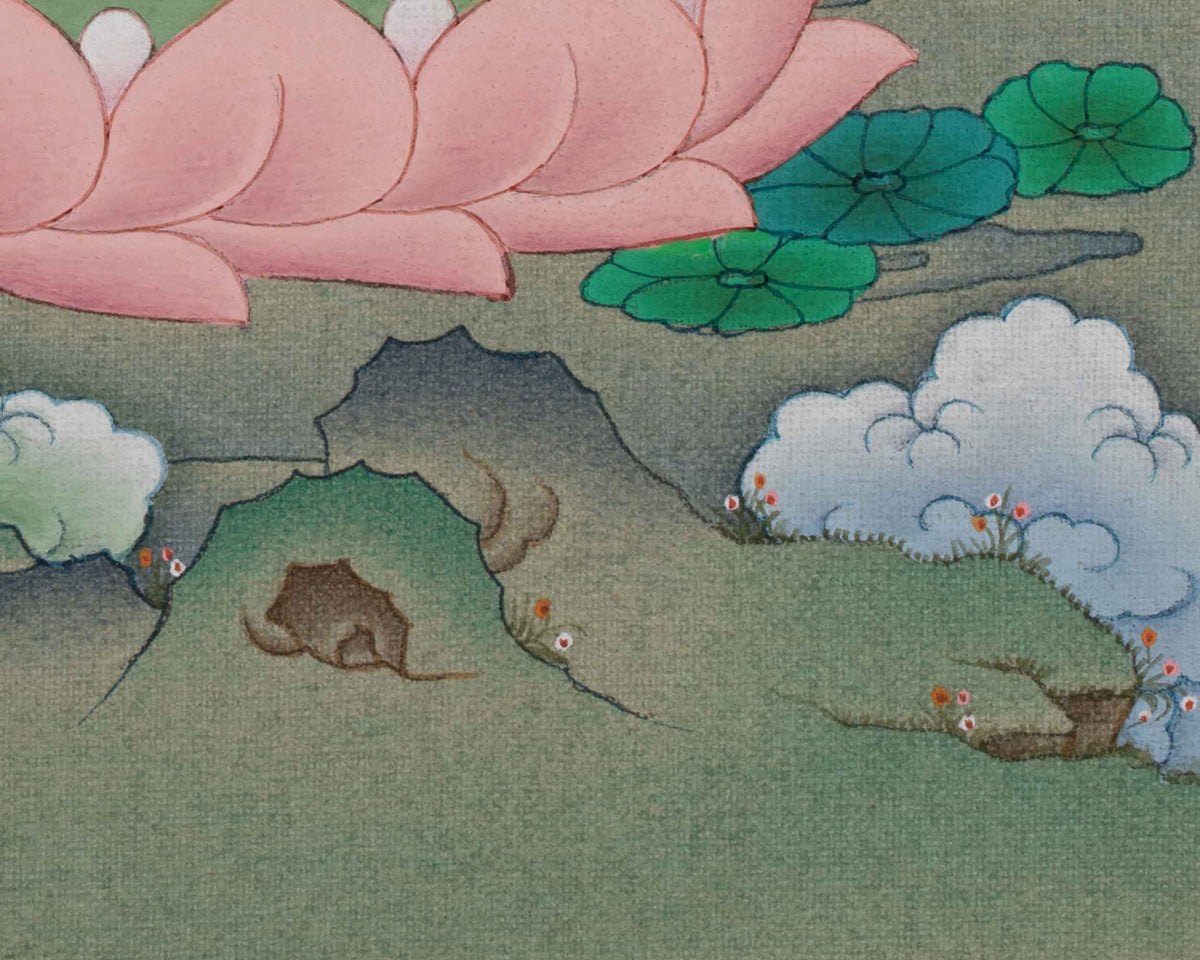 Amitabha Buddha Sacred Artwork | Buddha of Infinite Light and Boundless Compassion | Vajrayana Art