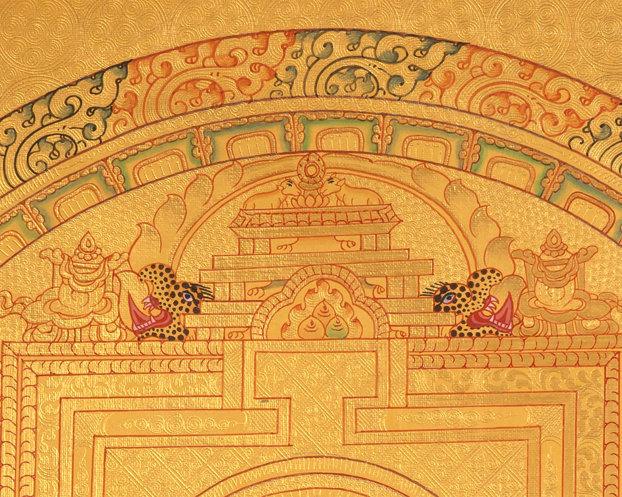 Samanthabhadra Buddha Shakti Mandala | Hand-Painted Tibetan Thangka