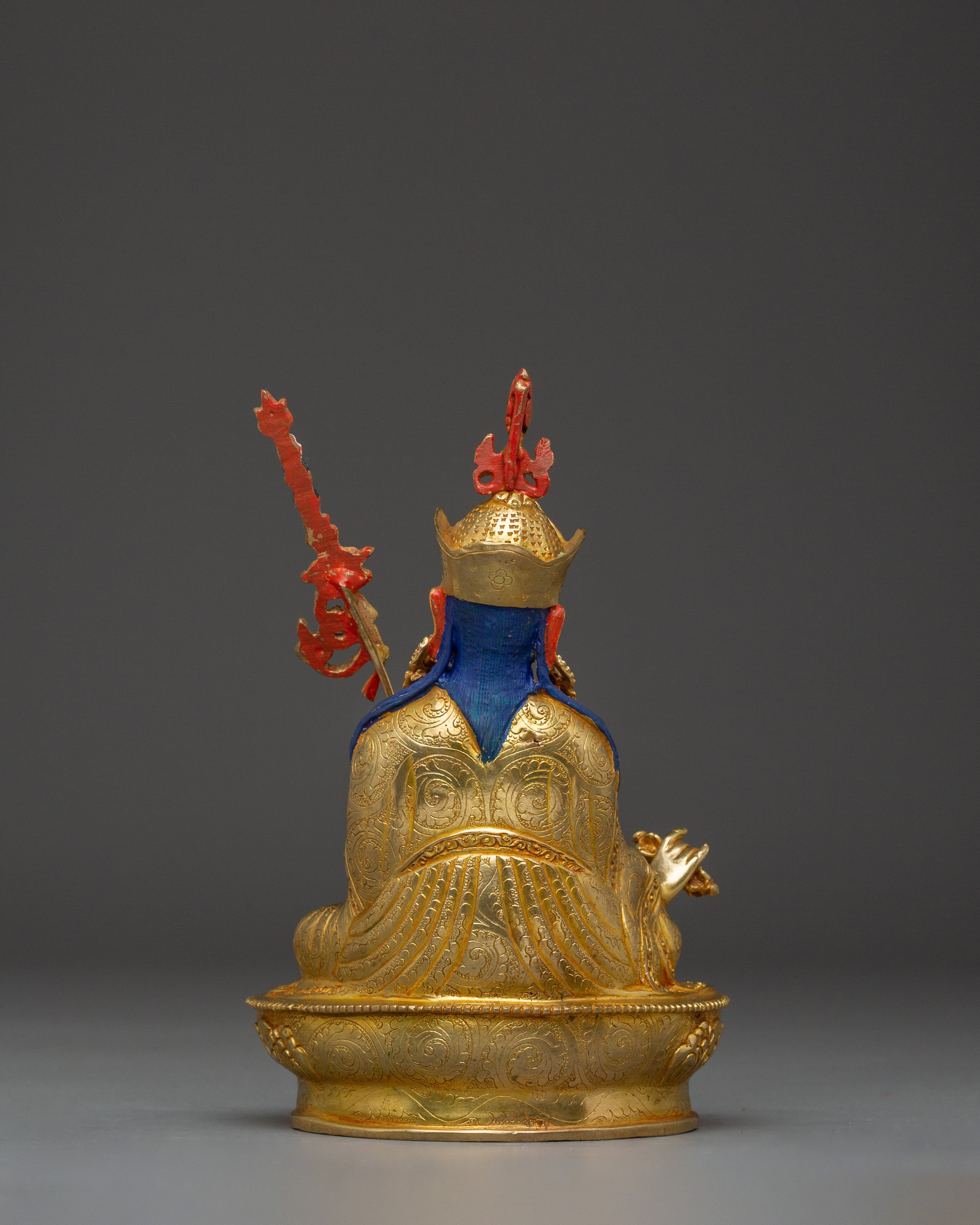 Handmade Venerated Guru Rinpoche Artwork | Padmsambhava with Khatvanga