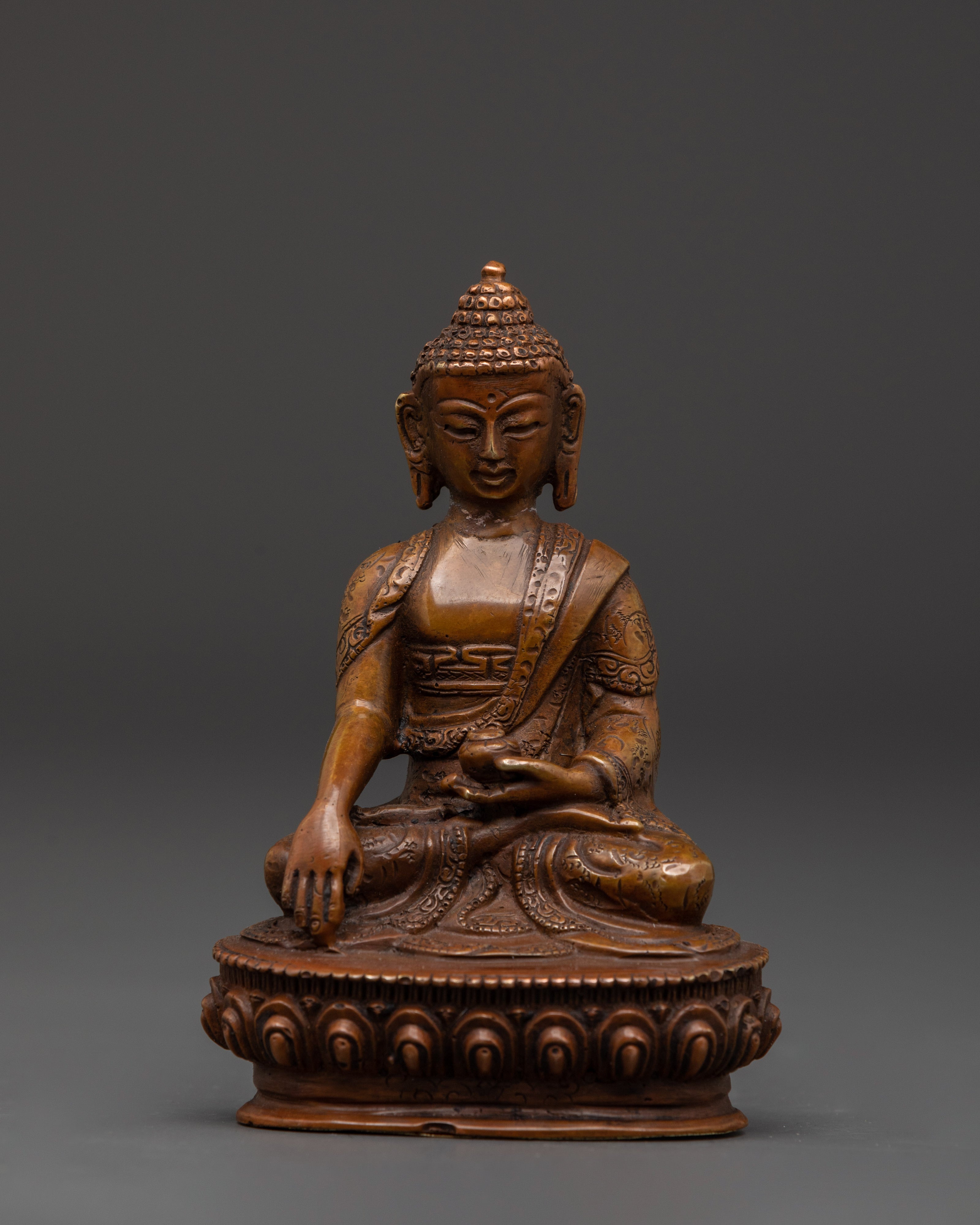 Copper Oxidized Shakyamuni Buddha