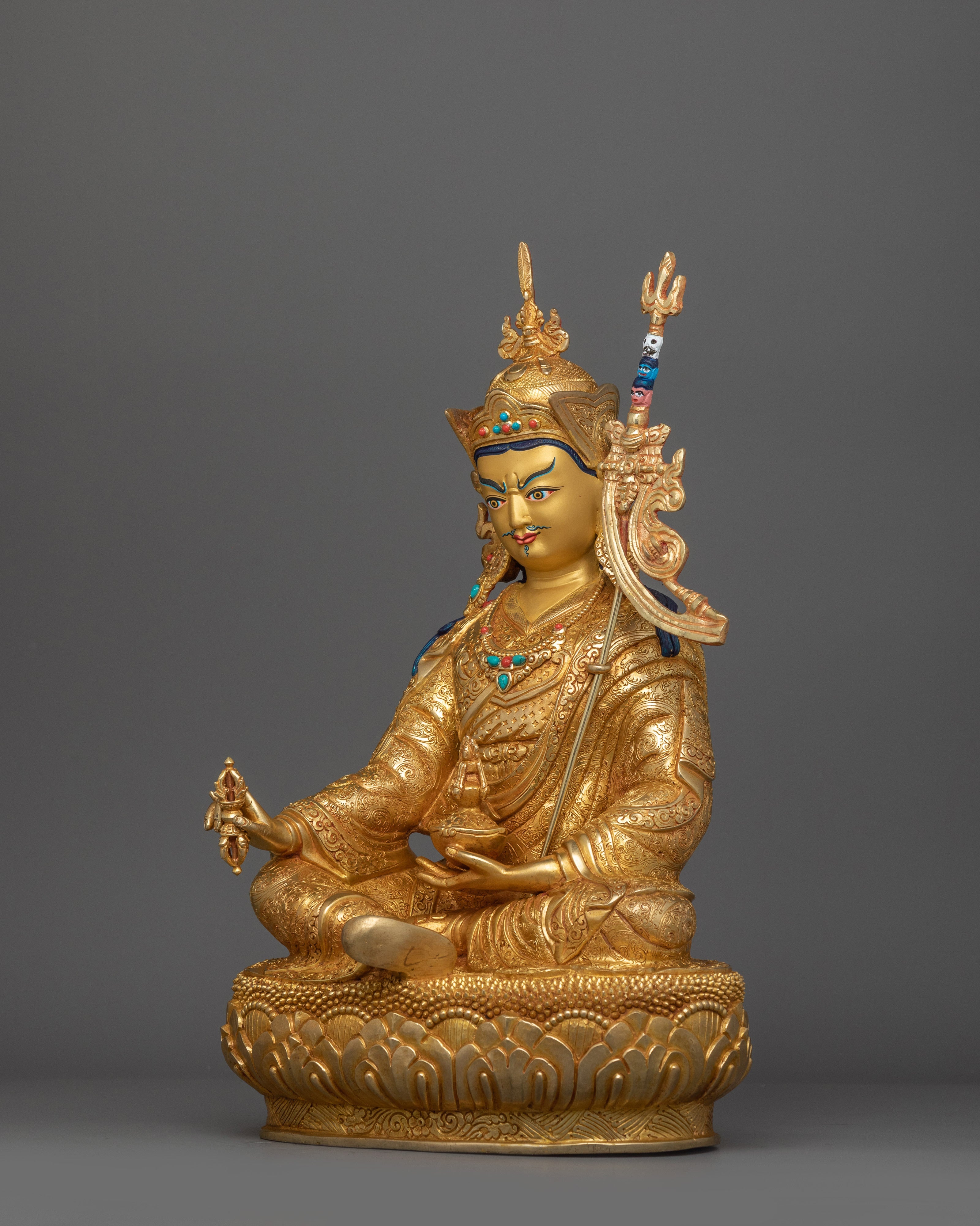 Handcrafted Tantric Guru Padmasambhava Statue | Guru Rinpoche Sculpture
