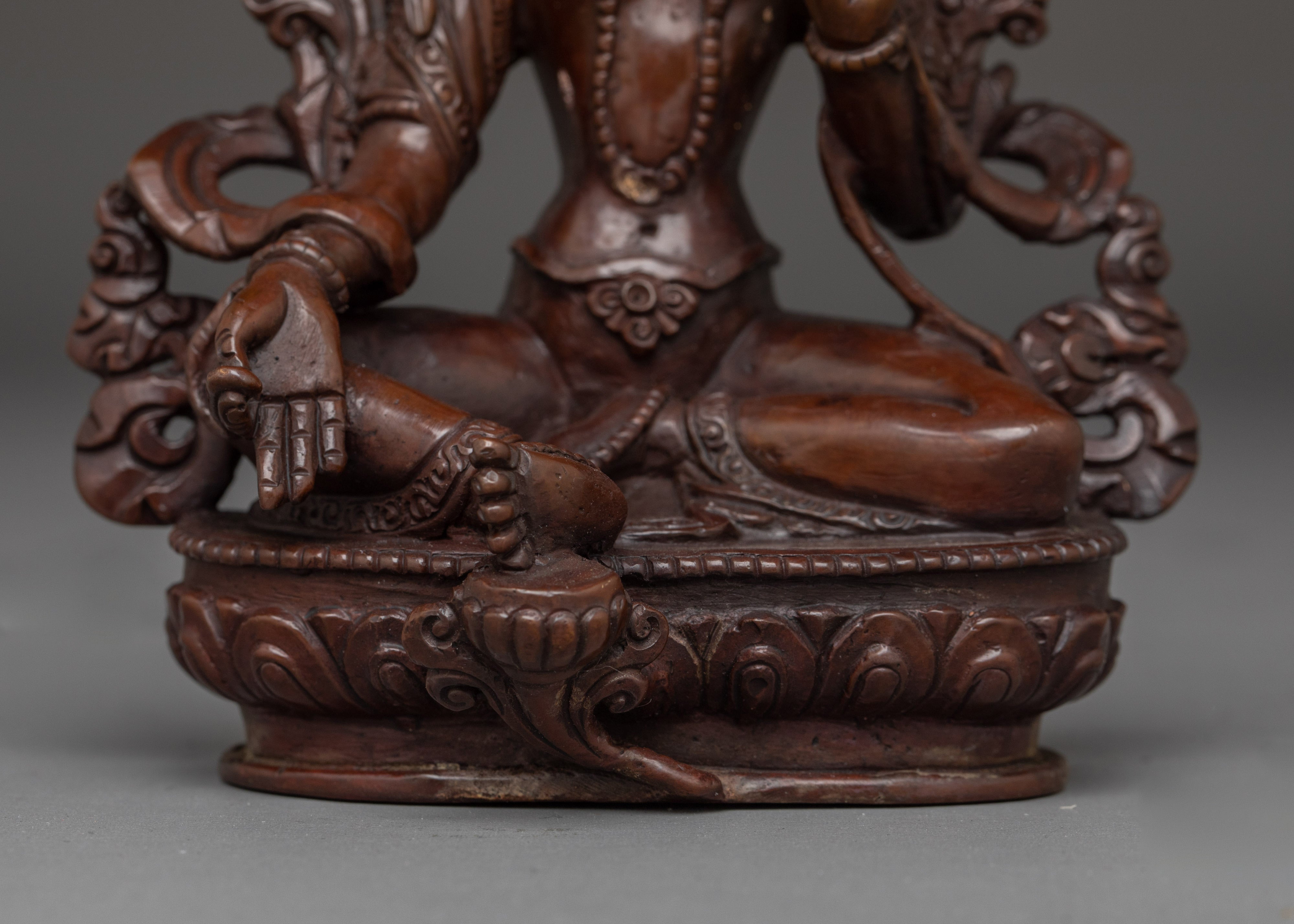 Divine Figurine of Green Tara | Shyama Tara - Mother of All Buddhas