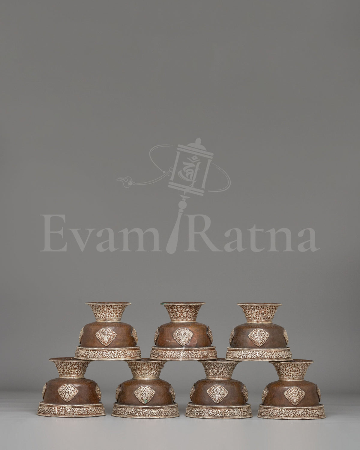 Handcrafted Himalayan Offering Bowl Set