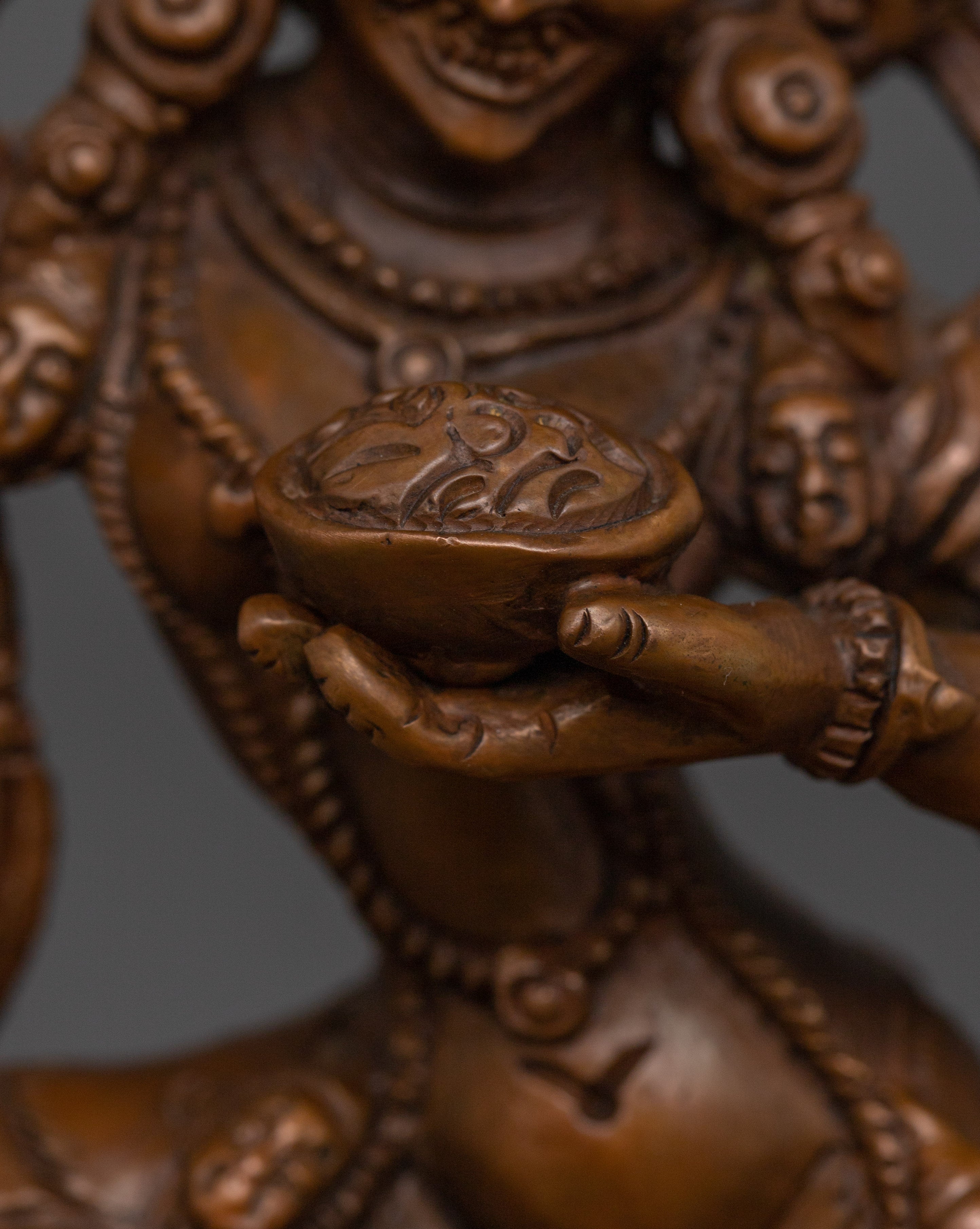 Oxidized Troma Nagmo Statue | Also known as Krodha Kali